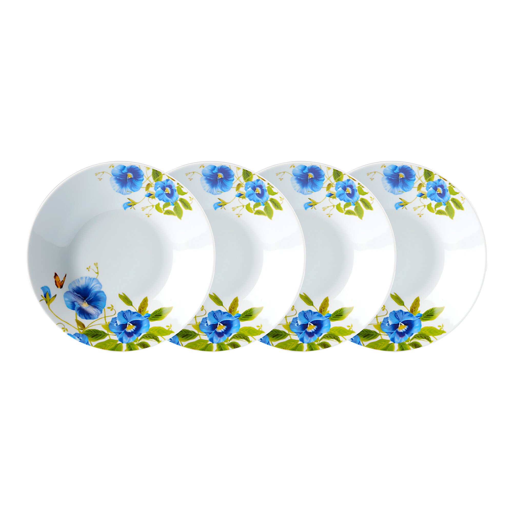 genialo® Suppenteller Blumenwiese, 4 Stück