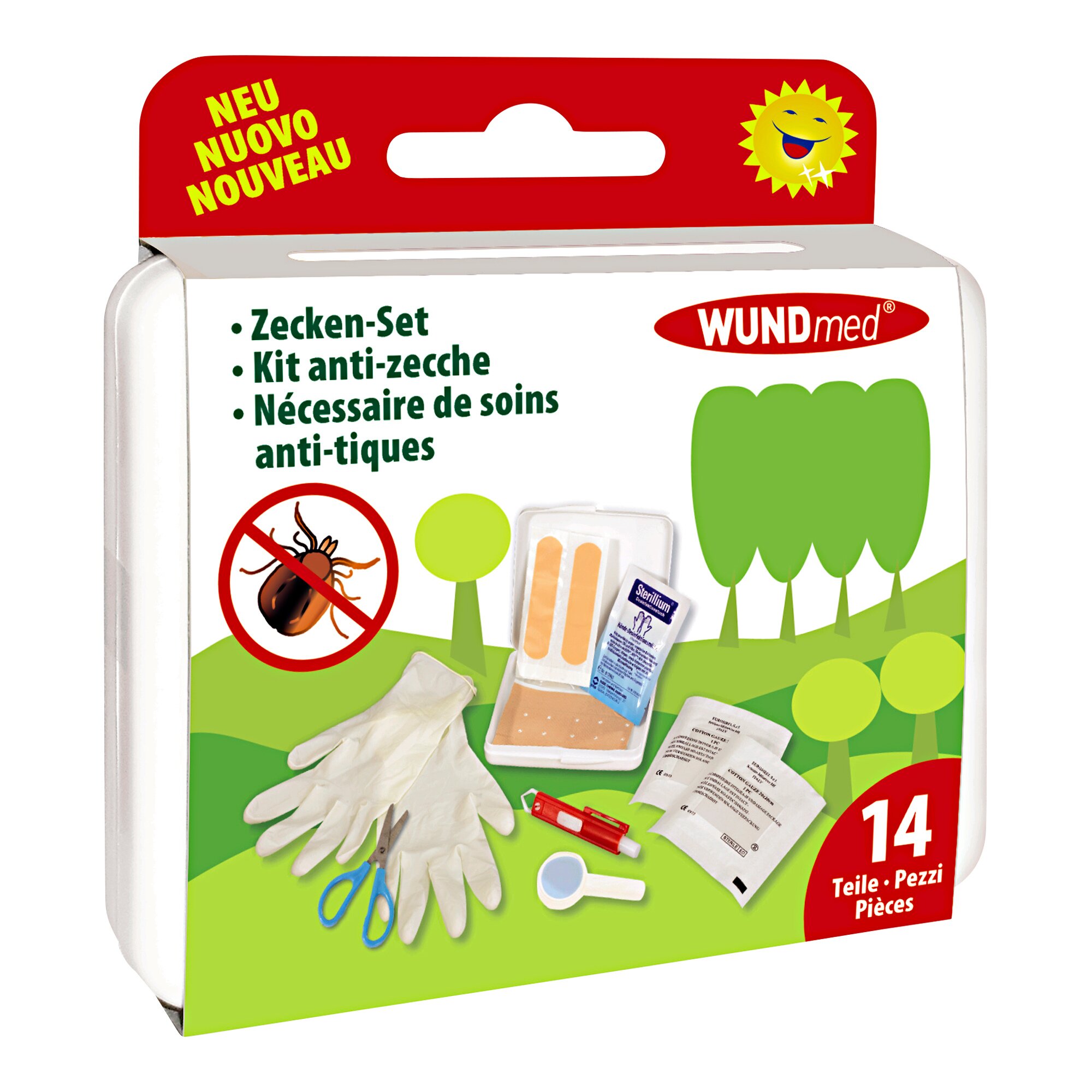Zecken-Set, 14 Teile