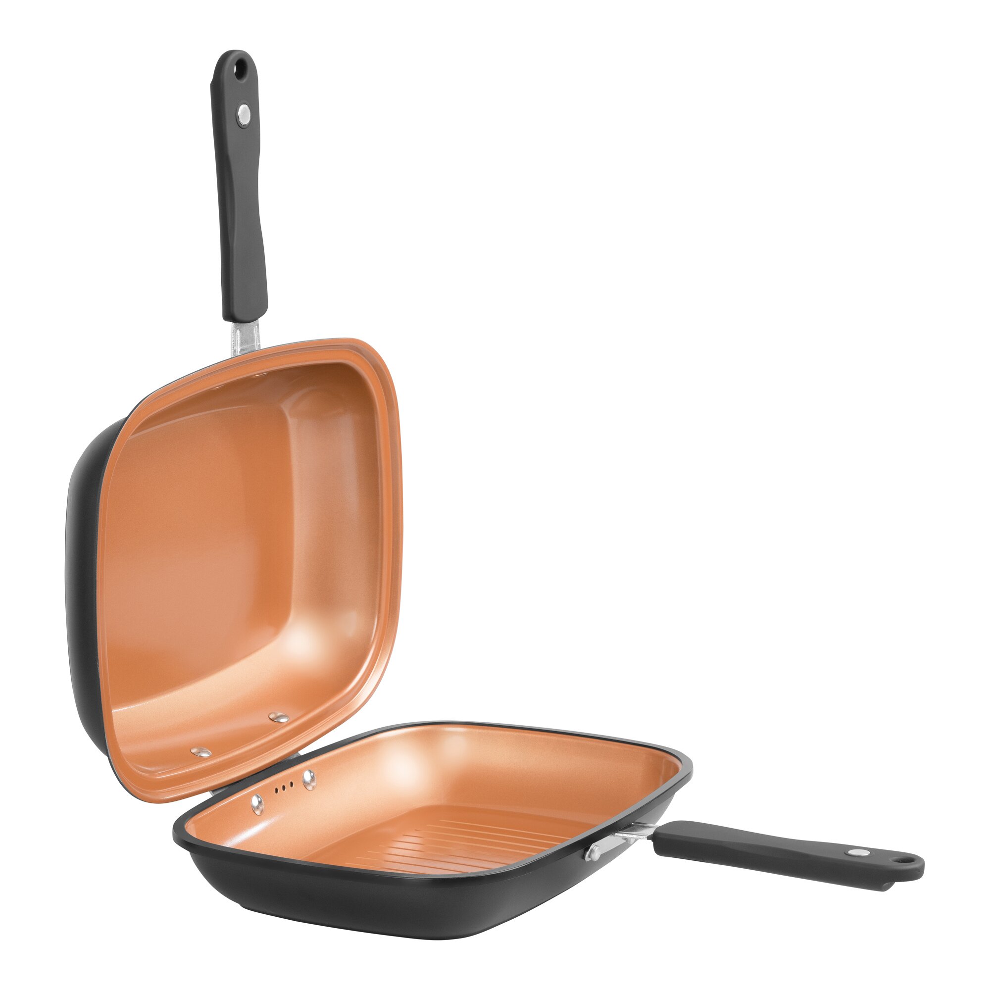 Wendepfanne 2 in 1 Livington Black Doubletta von Mediashop