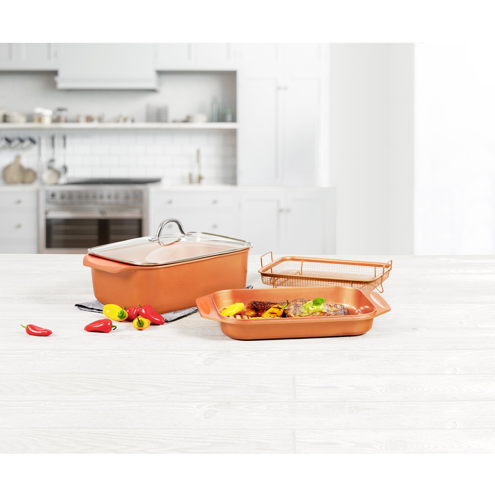 Kochwunder 14-in-1 Livington Copperline WonderCooker von Mediashop