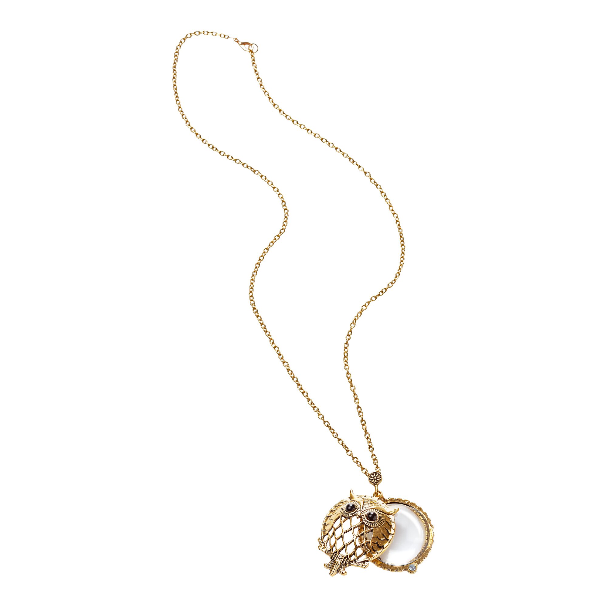 Collier-loupe « Chouette »