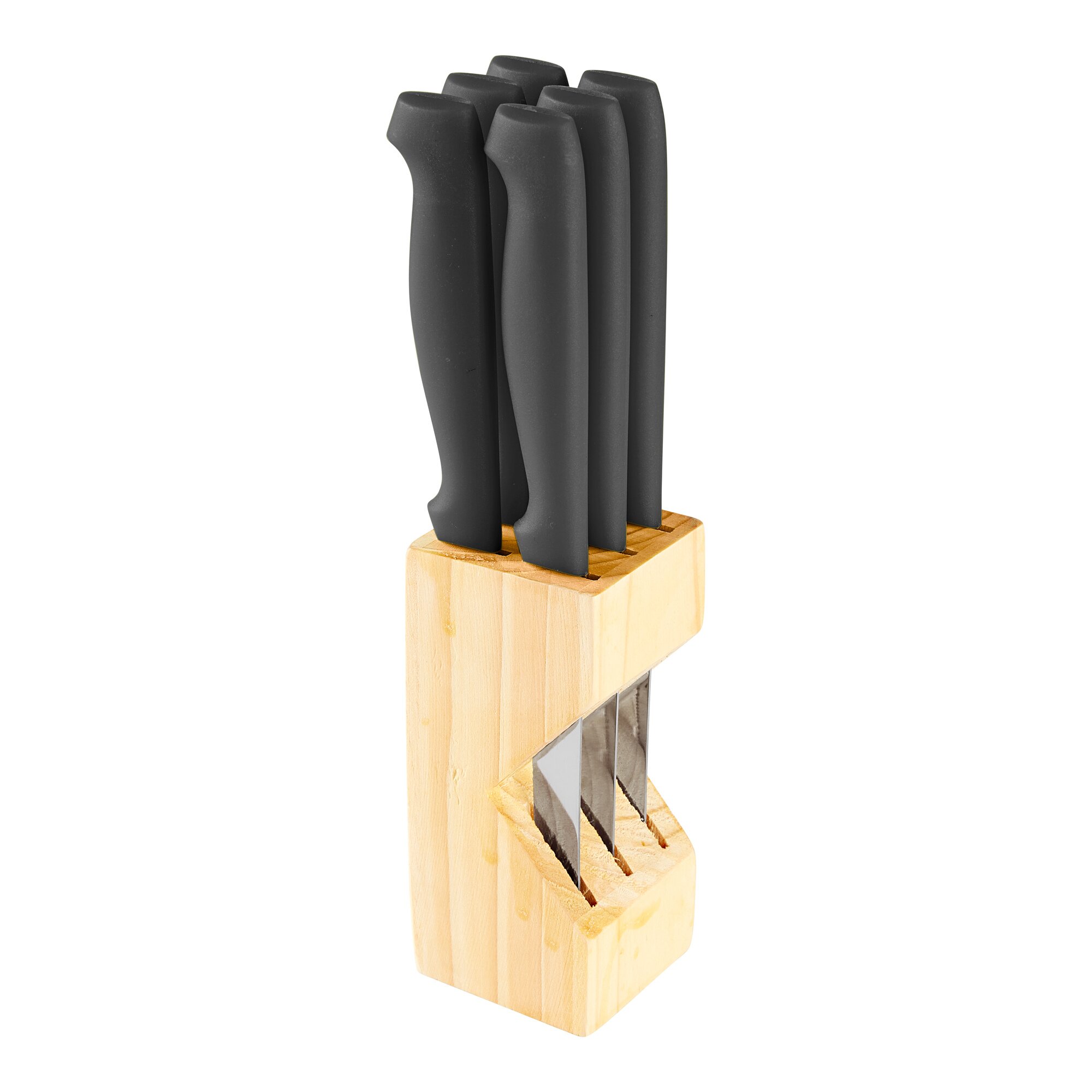 genialo® Steakmesser im Block, 7 Teile