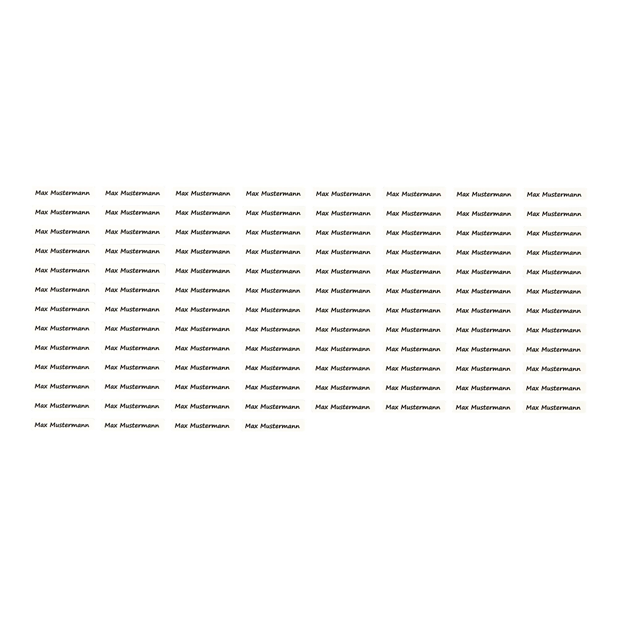 genialo® Wäscheetiketten, 100 Stück, schwarz