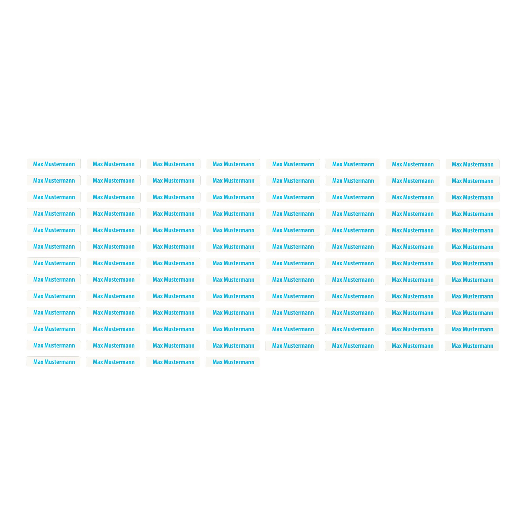 genialo® Wäscheetiketten, 100 Stück, blau