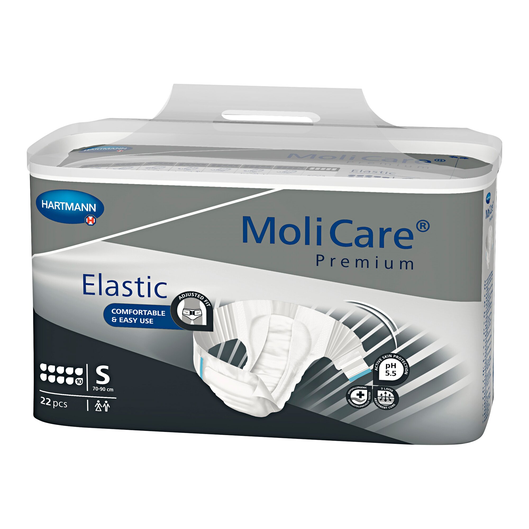 MoliCare Premium Elastic, Saugleistung 3.000 ml, Größe: S