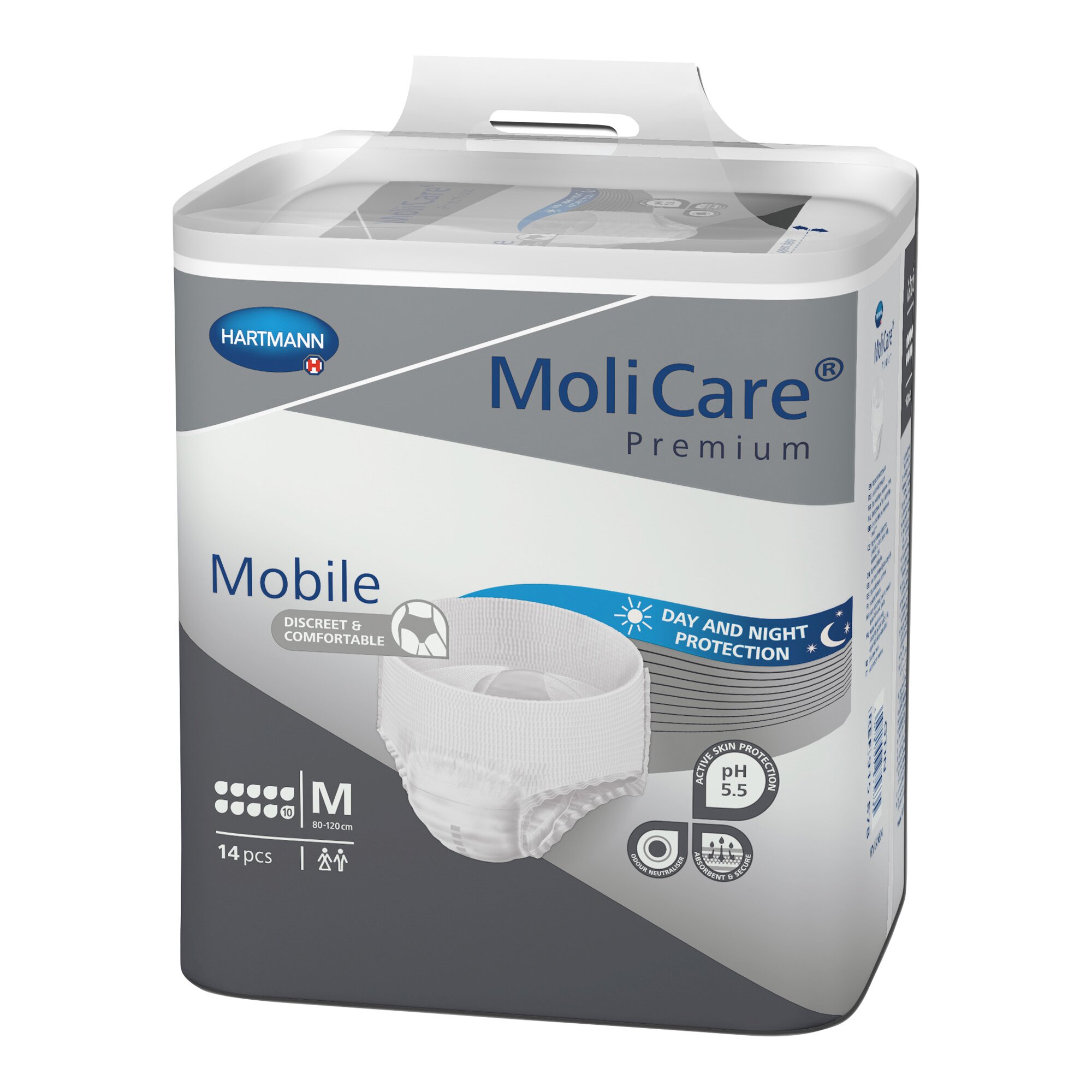 Molicare premium mobile, saugleistung 2600 ml, 14 stück, größe: m