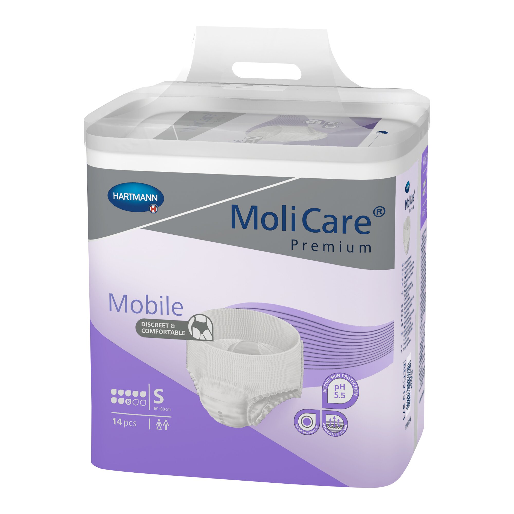 MoliCare Premium Mobile, 2.000 ml Saugleistung, 14 Stück, Größe: S