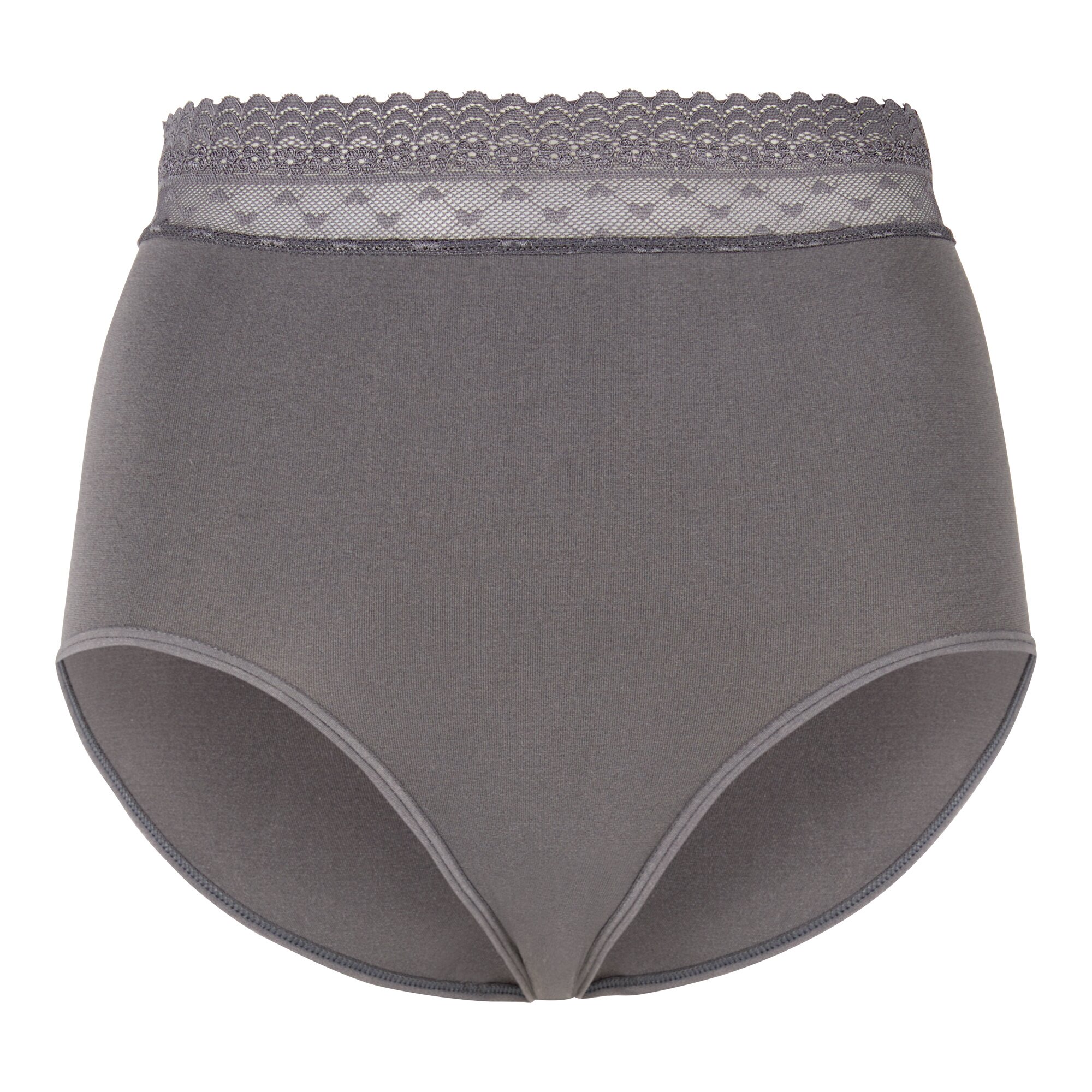 Soft-Slip mit Spitze, Größe: L, grau