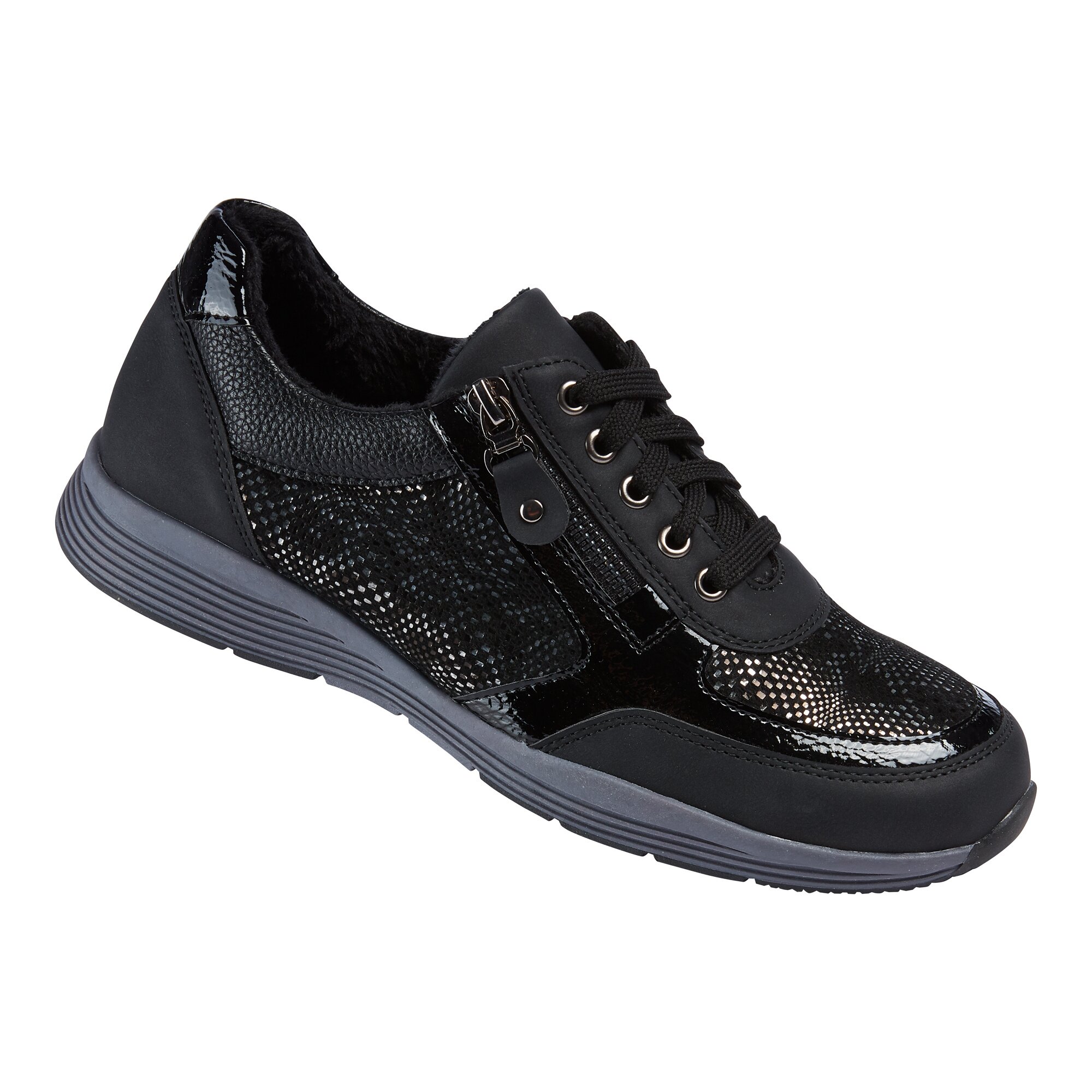 wonderWALK Wärme-Komfort-Sneaker Jutta, Größe: 36, schwarz