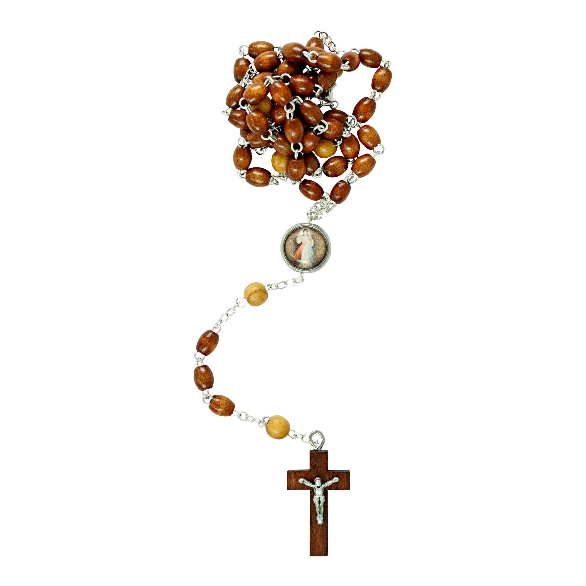 Rosenkranz mit Holzkreuz
