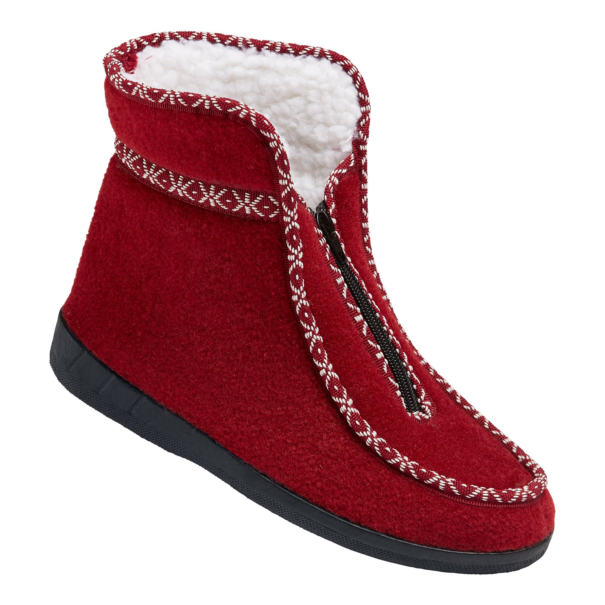 Thermo-Hausschuh, Größe: 36, bordeaux