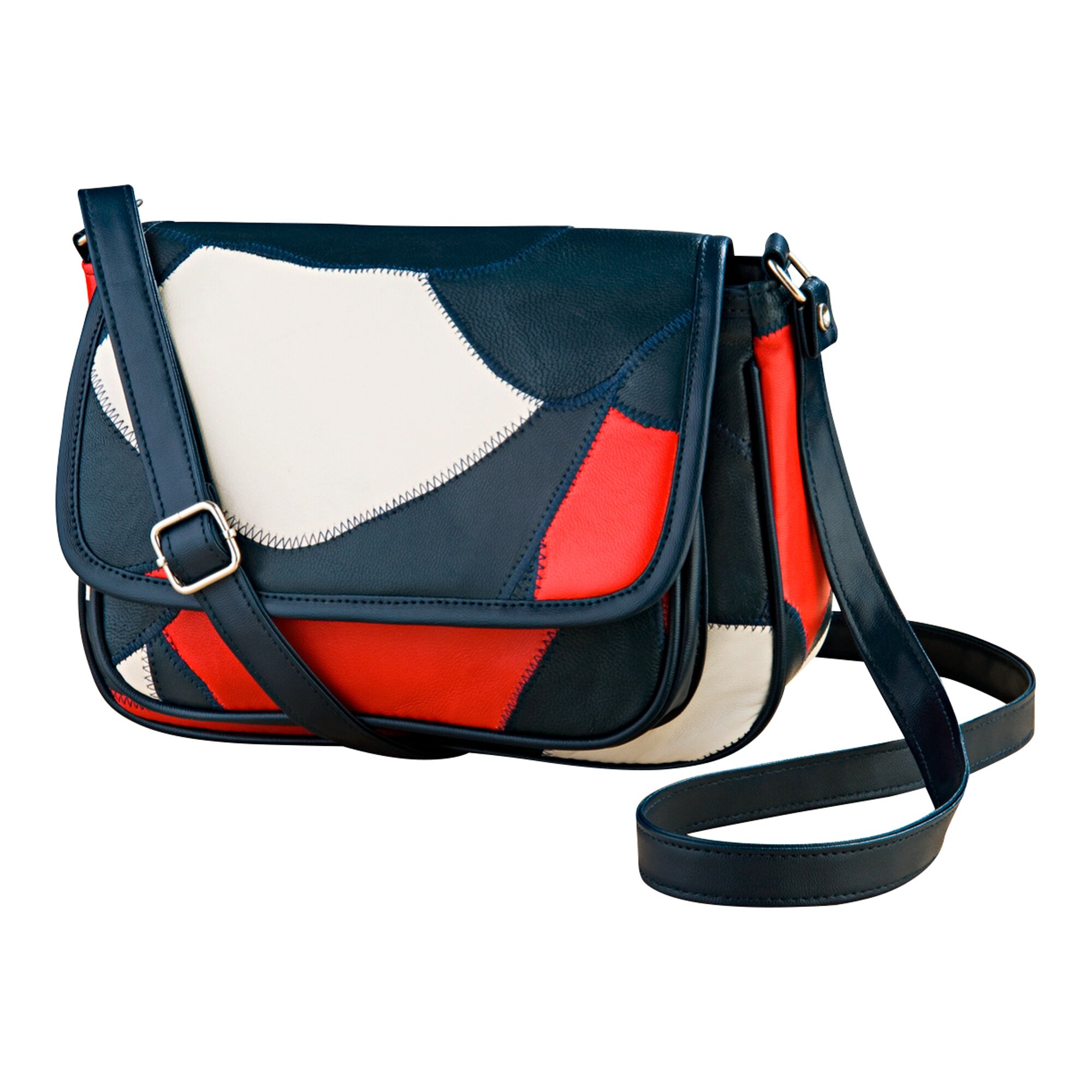 Patchworkleder-Tasche Rita