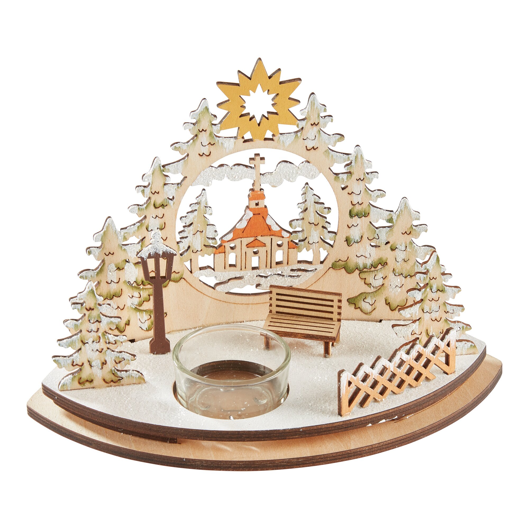 Holz-Deko Weihnachtsstern