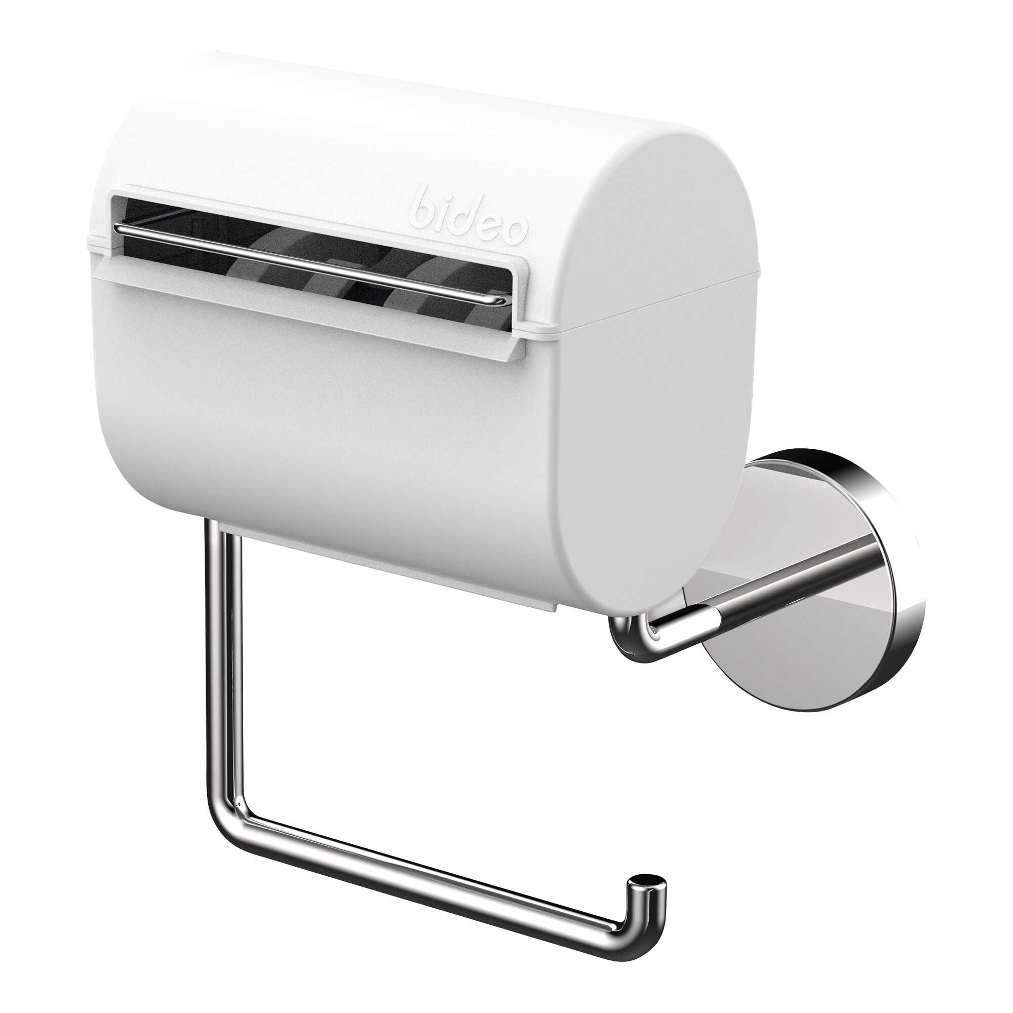 Toilettenpapierhalter mit Befeuchtungsfunktion Bideo von Die Höhle der Löwen, weiß