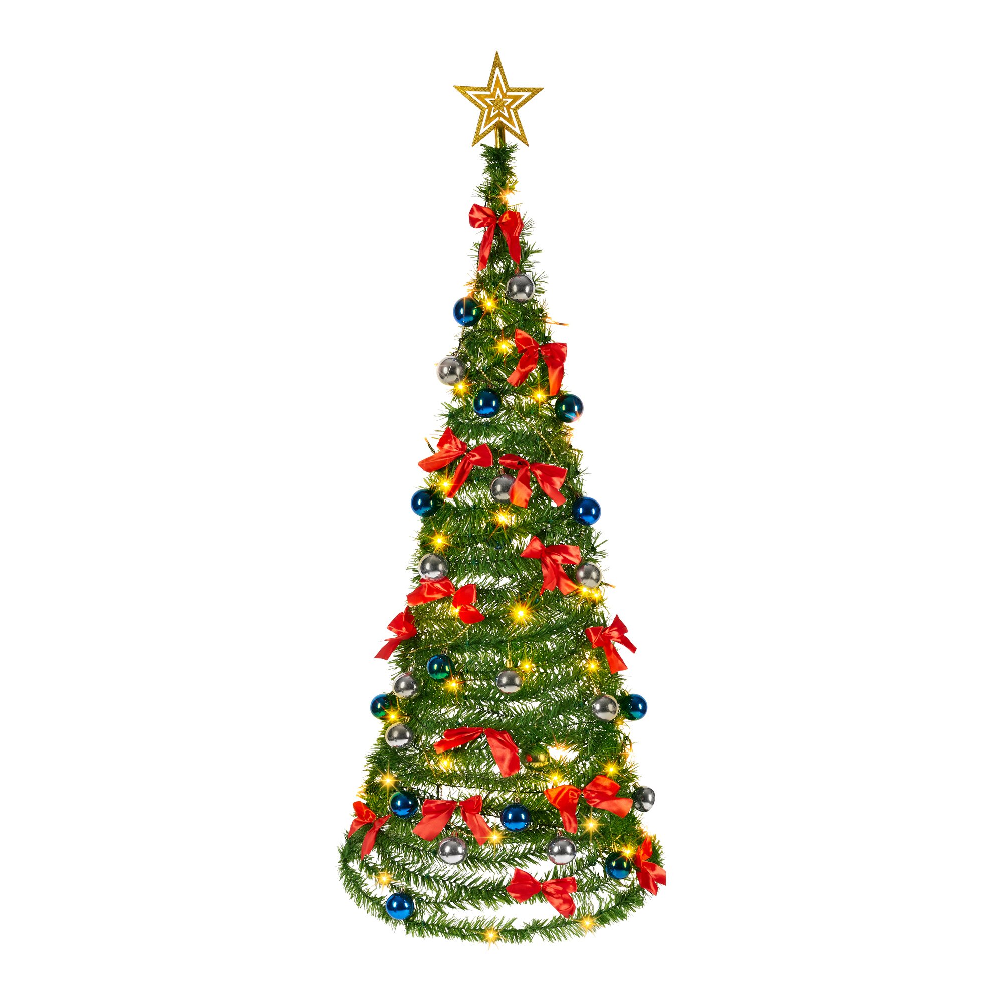 Pop-up Christbaum geschmückt