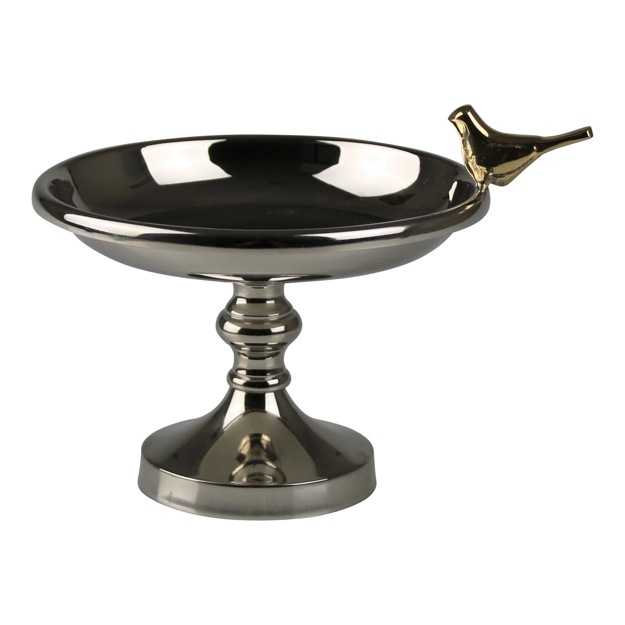 Metallschale Vogel