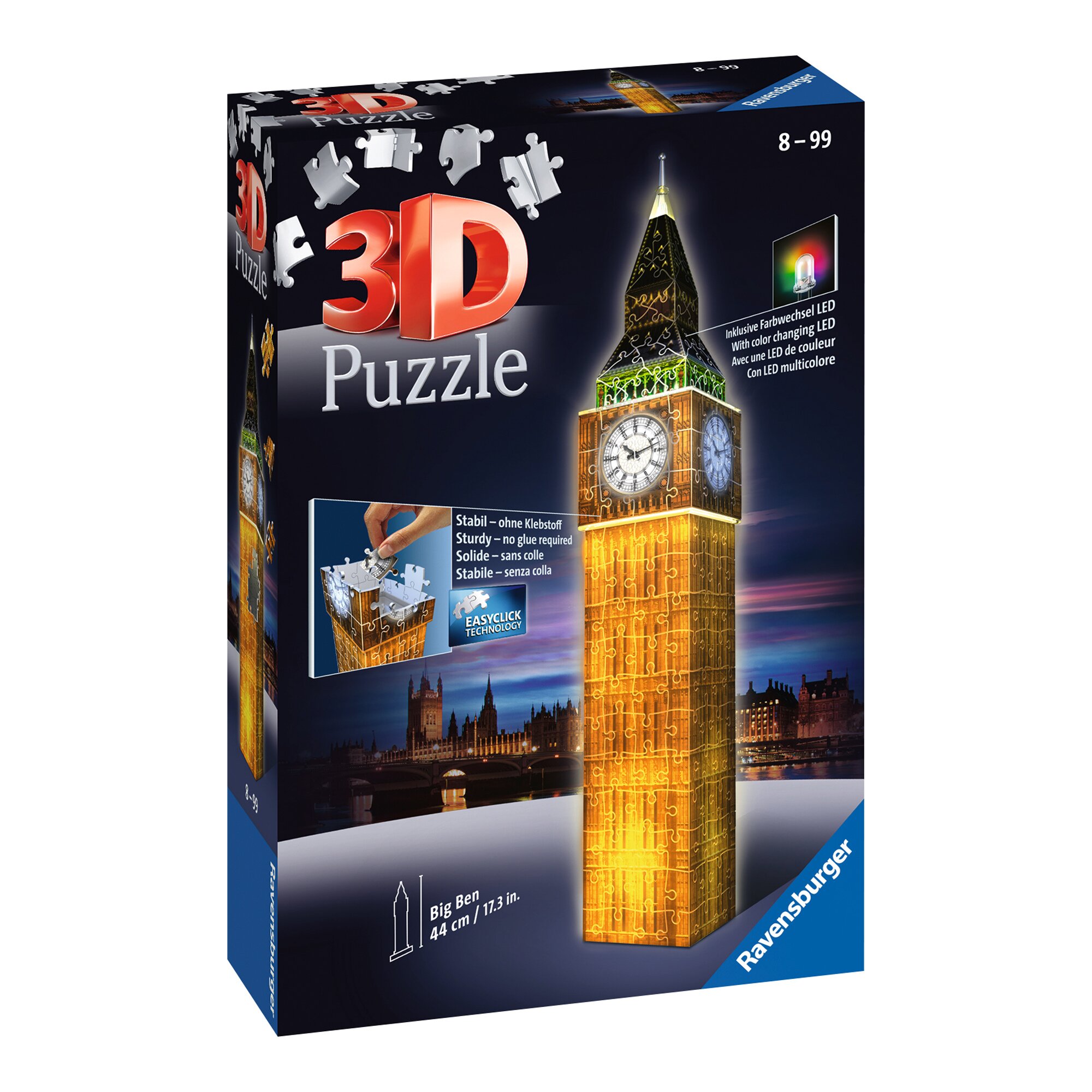 3D Puzzle Big Ben bei Nacht, 226 Teile