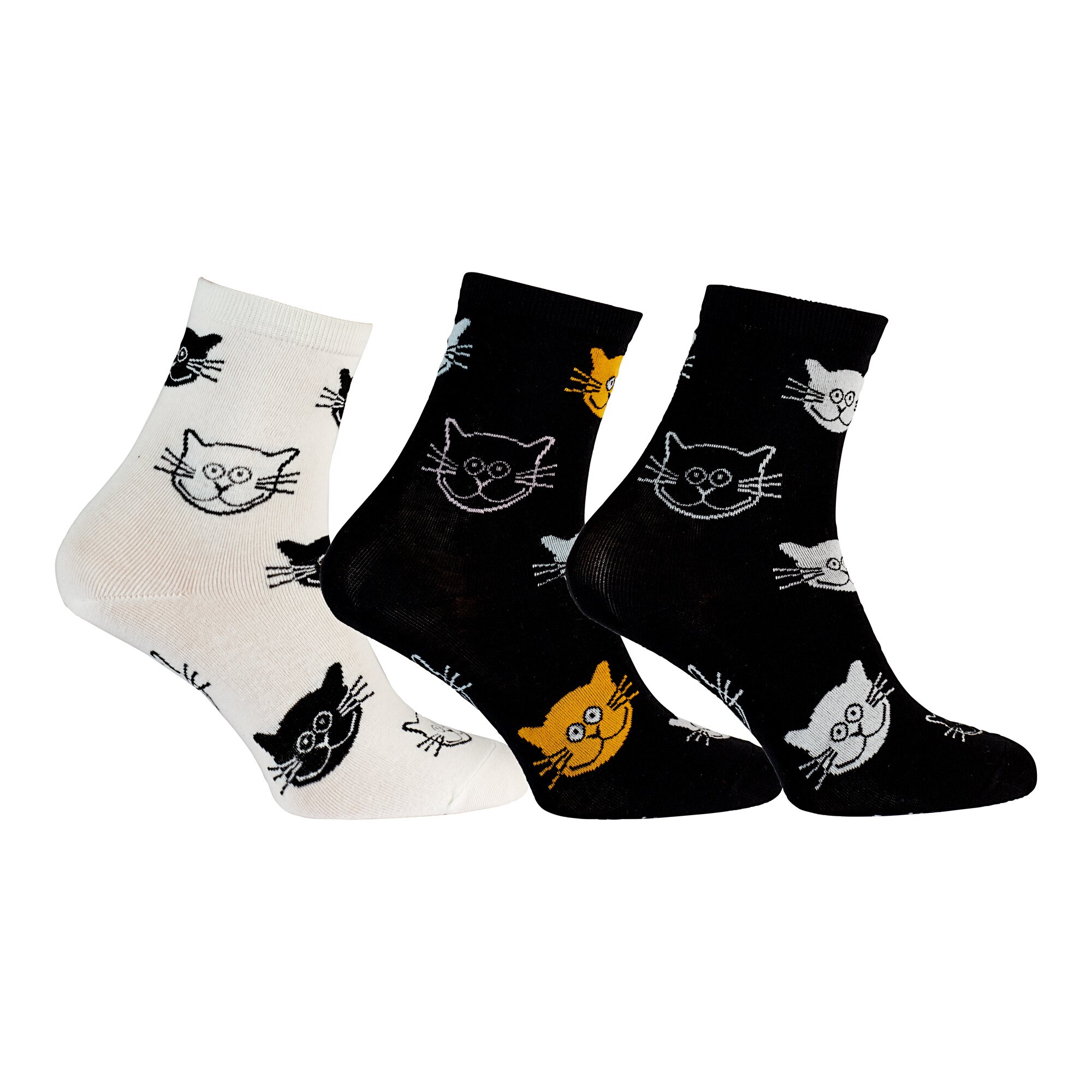 wonderWALK Katzensocken Mimi, 3 Paar