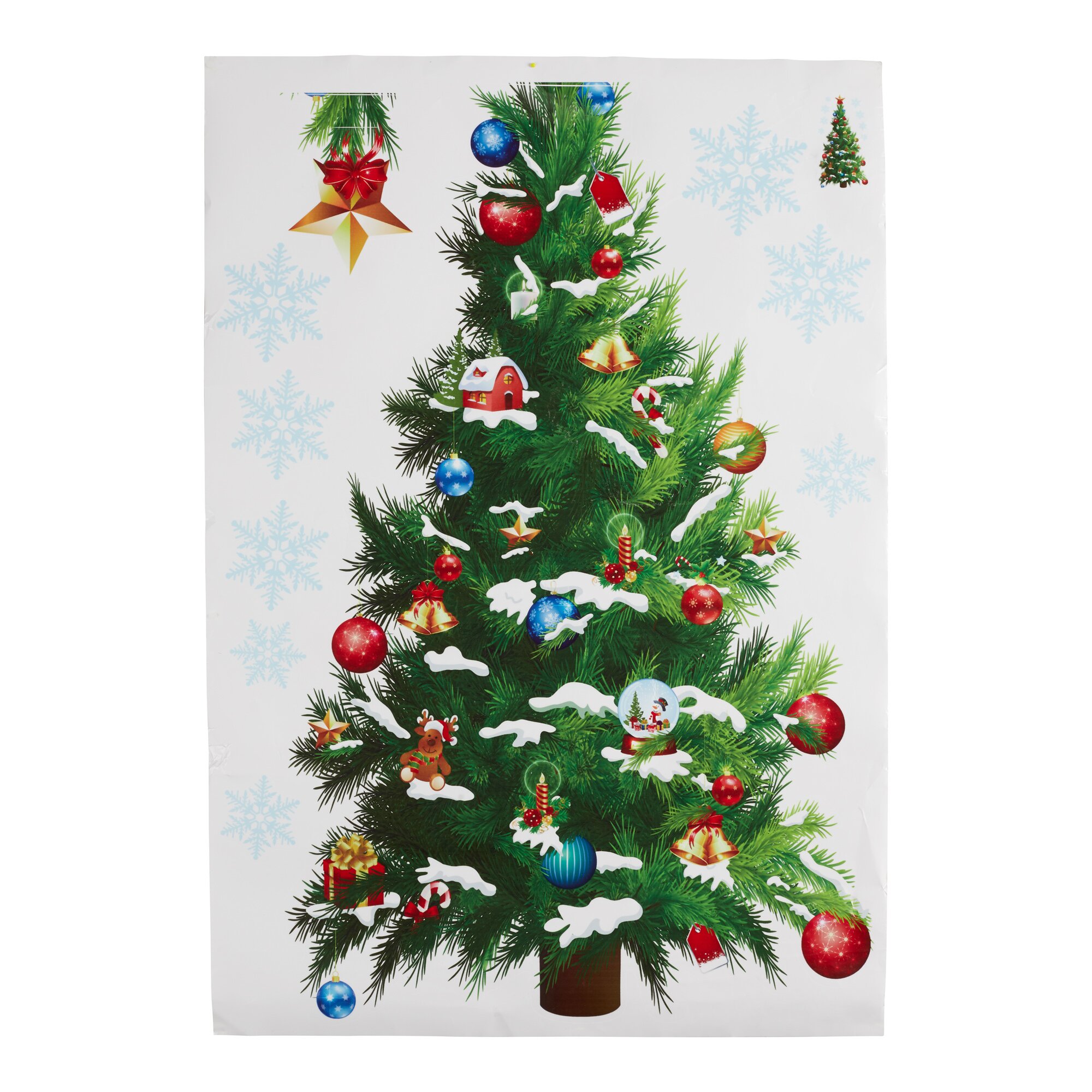 3D-Wandsticker Tannenbaum, 9 Teile