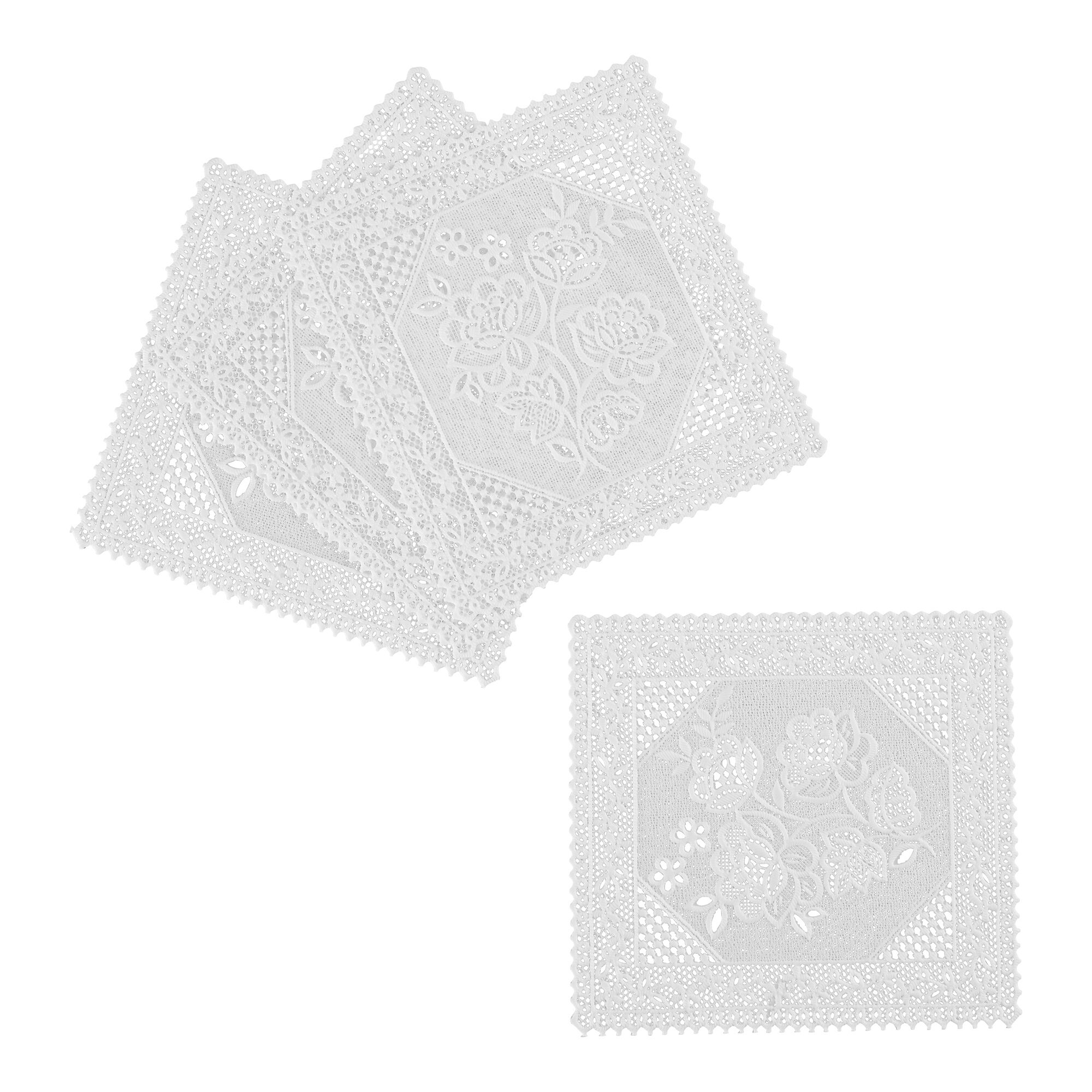 genialo® Dekorative Glasuntersetzer, 4 Stück