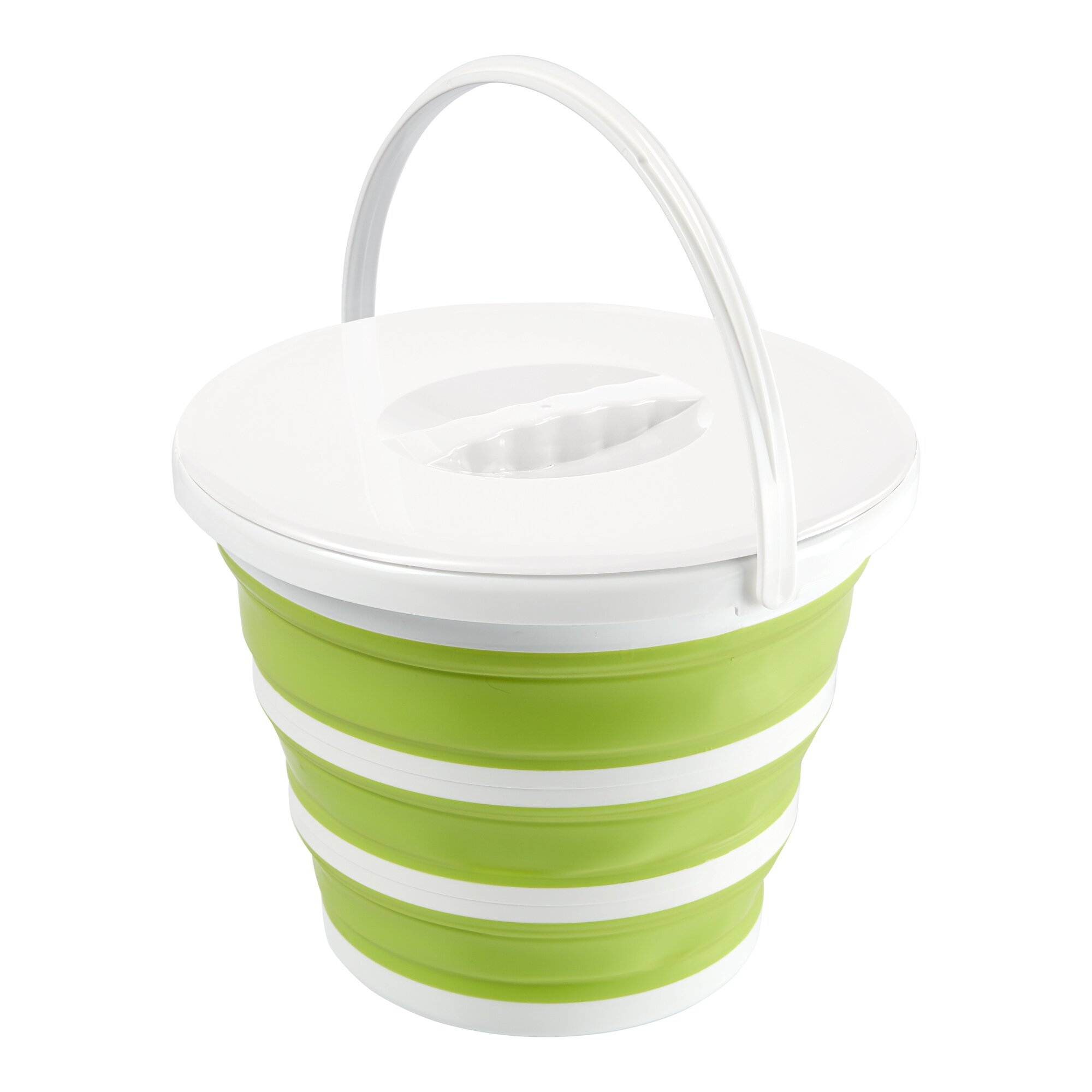 genialo® Platzspar-Eimer mit Deckel, 10 l