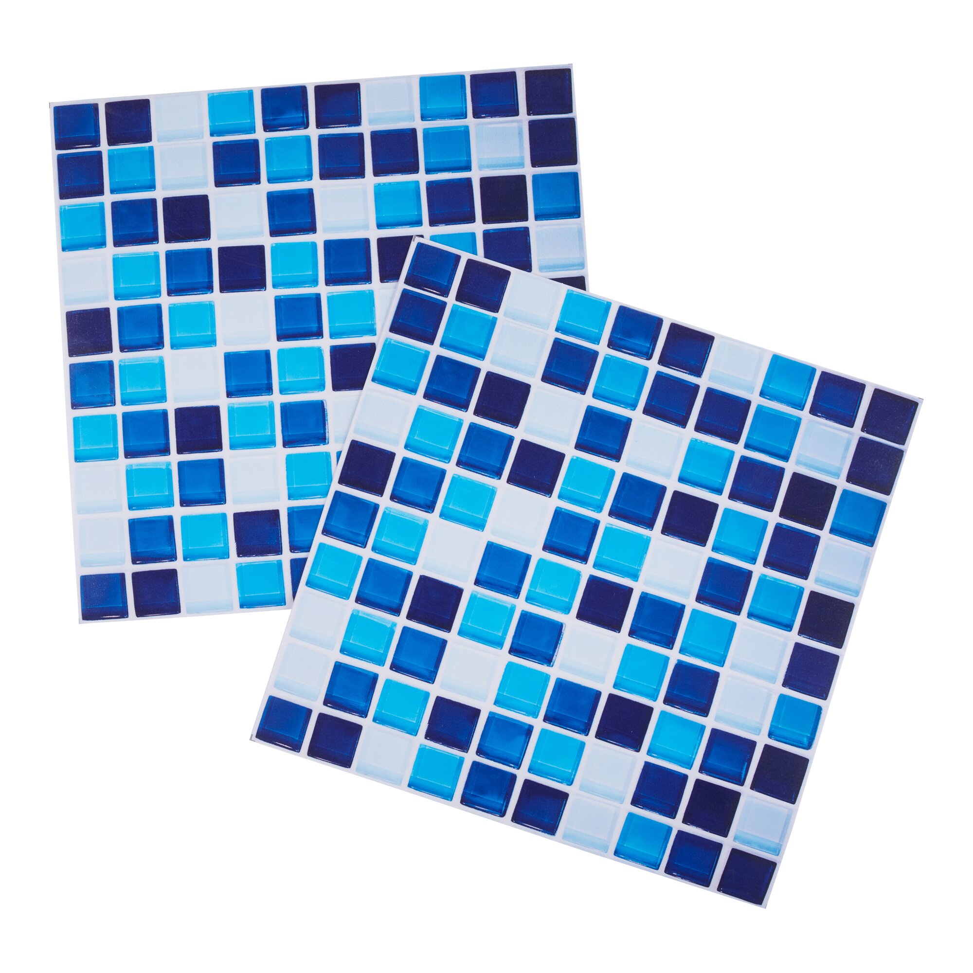 Klebefliesen Steine, 2 Stück, blau