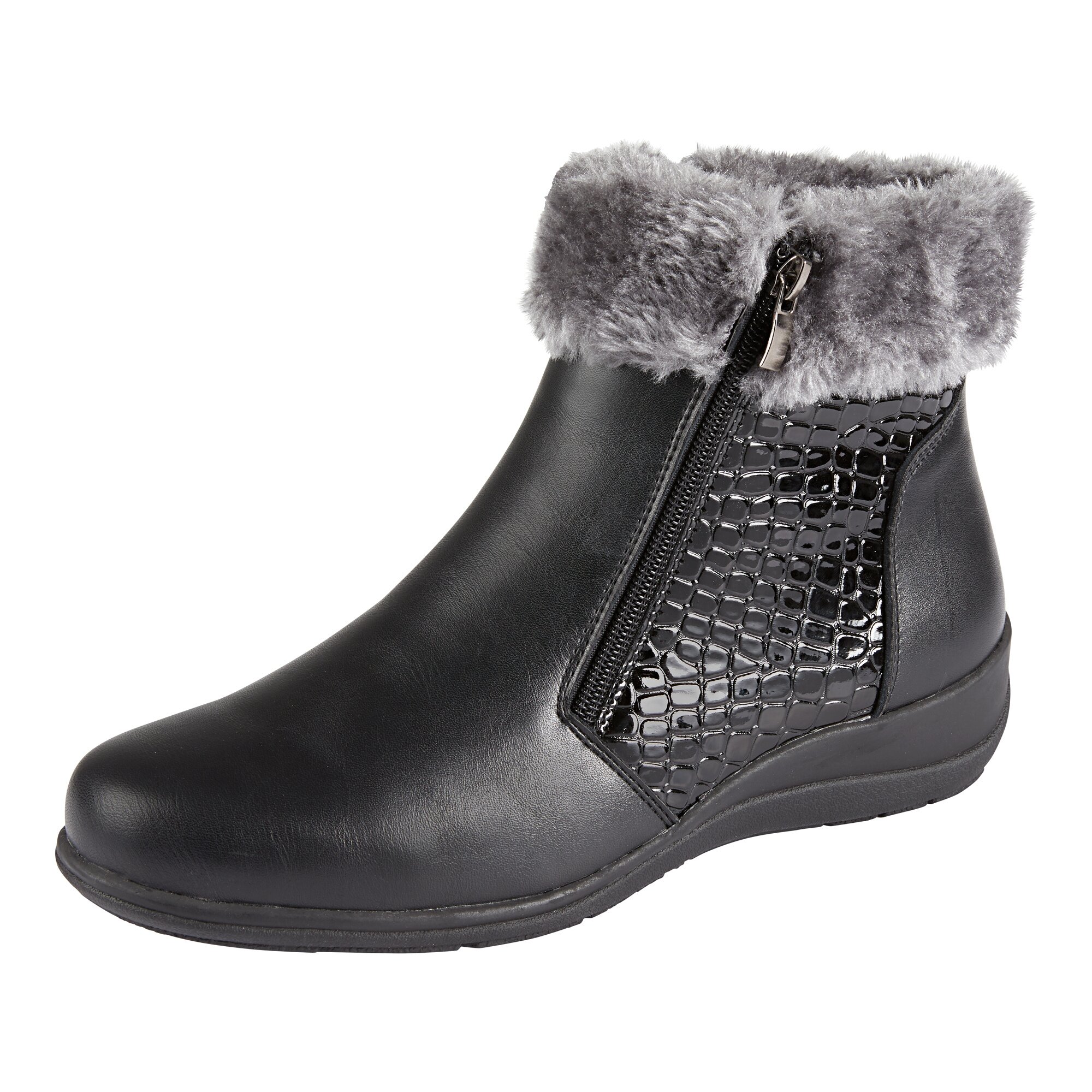 wonderWALK Leder Stiefel Kroko, Größe: 39