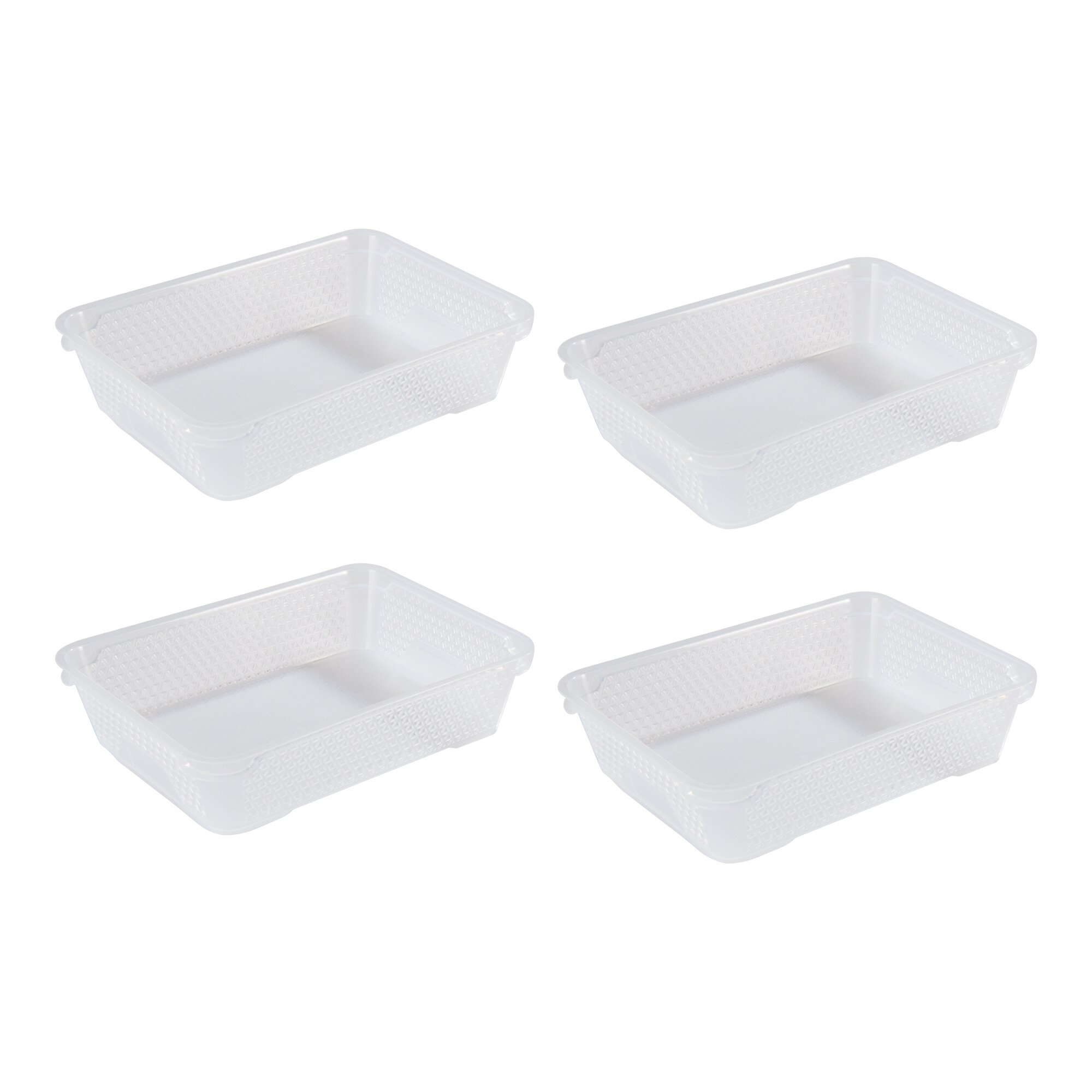 genialo® Kühlschrankschubladen, 4 Stück