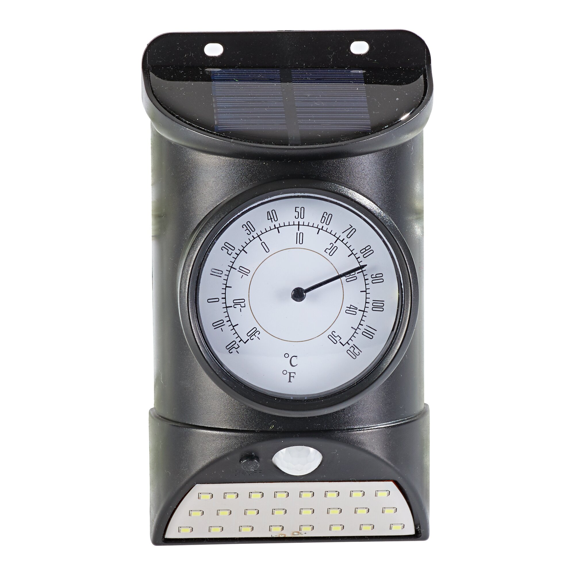 genialo® Solar-Bewegungsstrahler inkl. Temperaturanzeige
