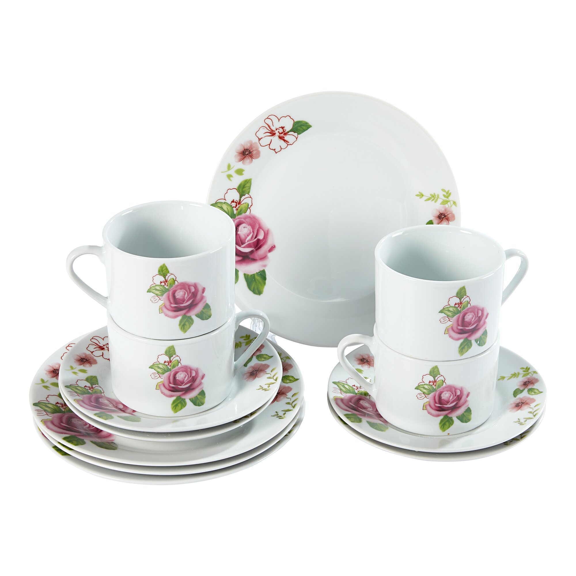 genialo® Porzellan-Kaffee-Service, 12 Teile