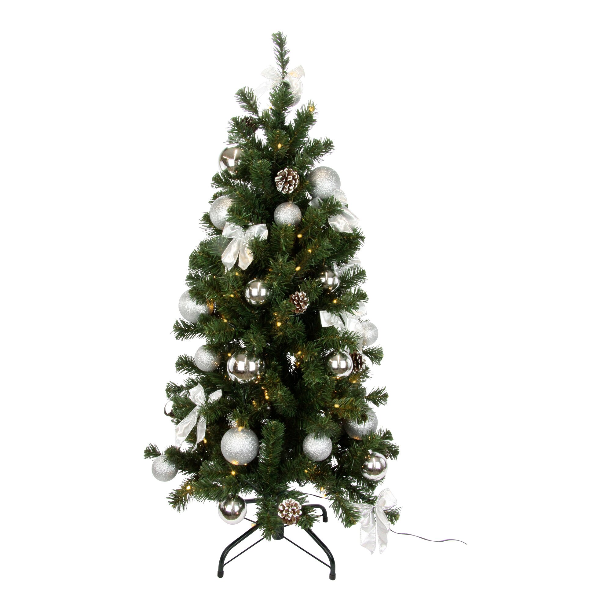 LED-Tannenbaum, silber