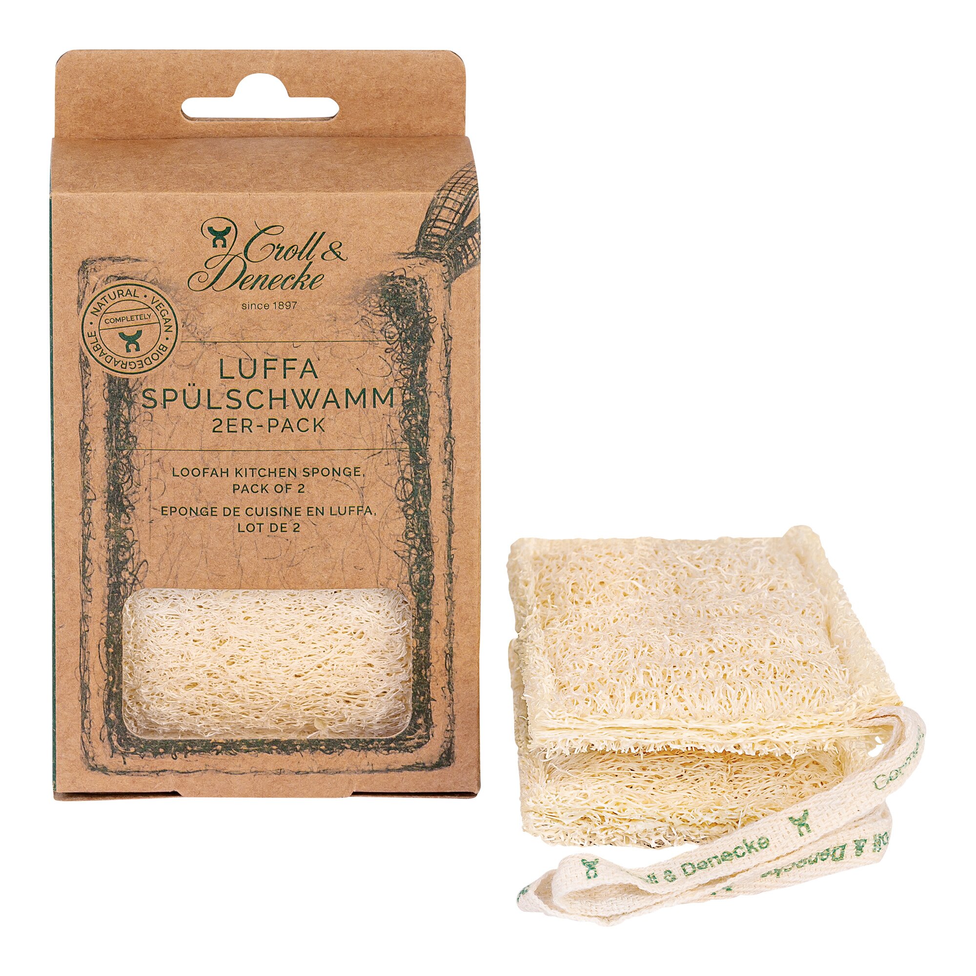 Luffa Spülschwamm, 2 Stück