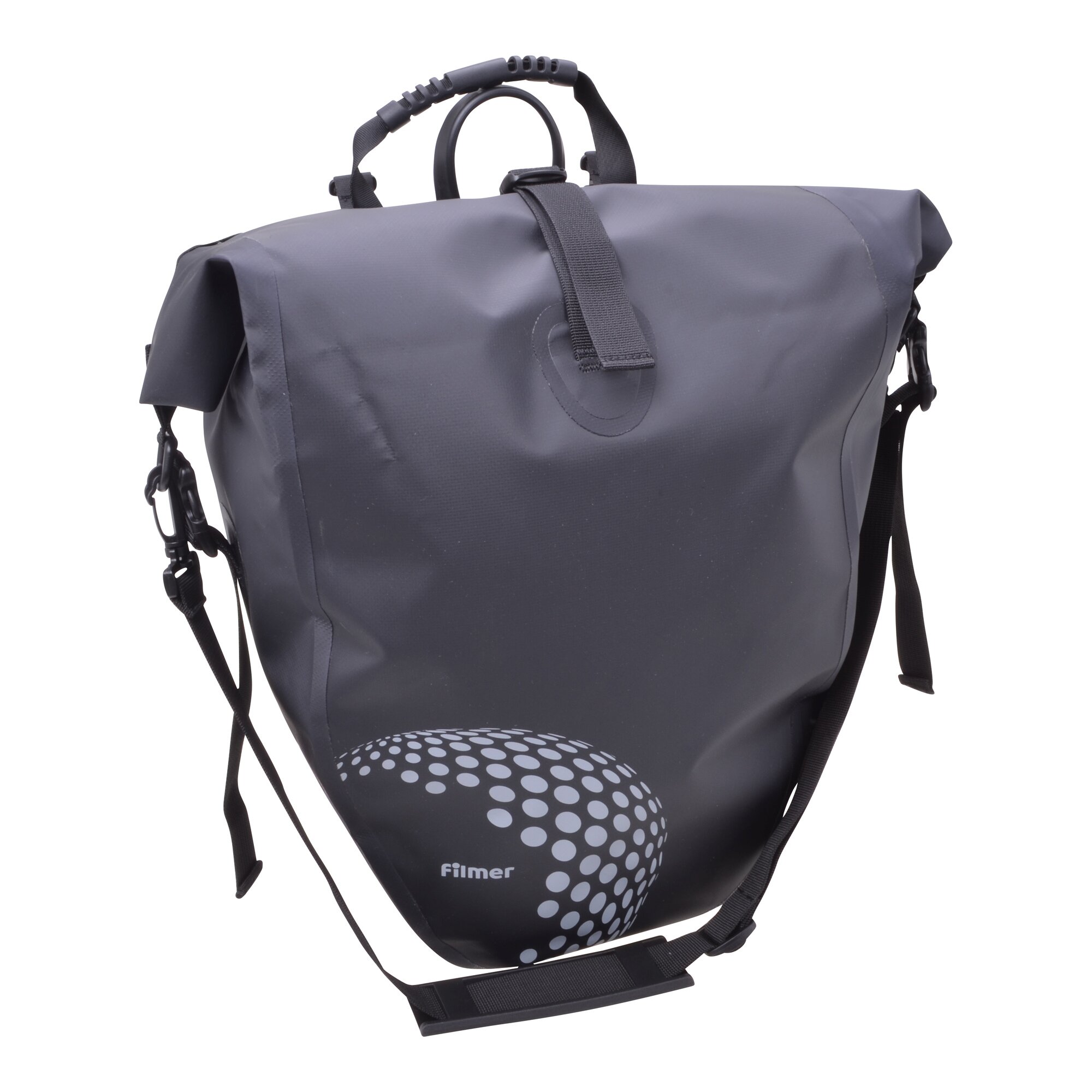Fahrradtasche Trekking für Gepäckträger, schwarz