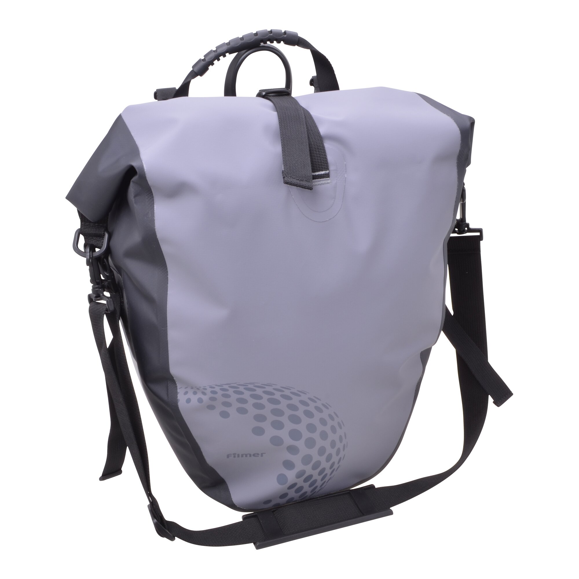 Fahrradtasche Trekking für Gepäckträger, grau