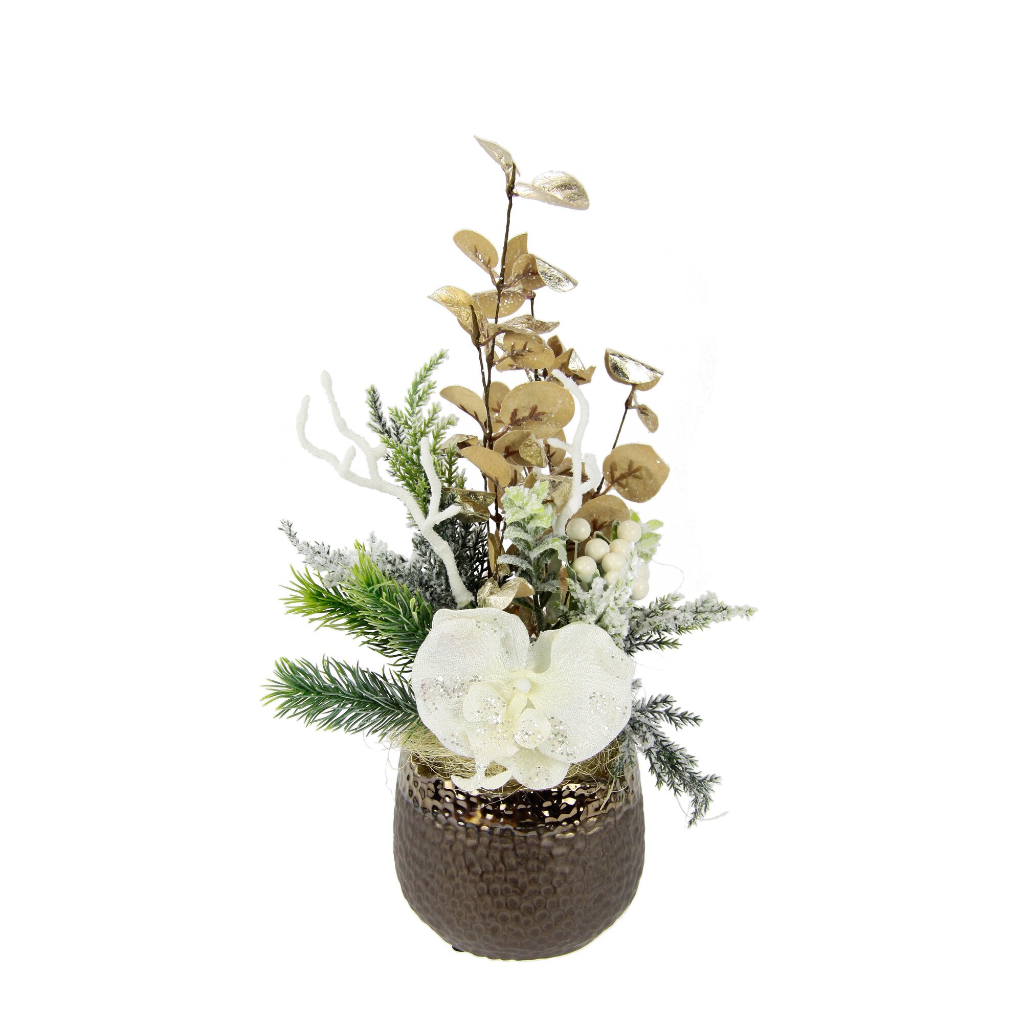 Gesteck Orchidee im Keramiktopf