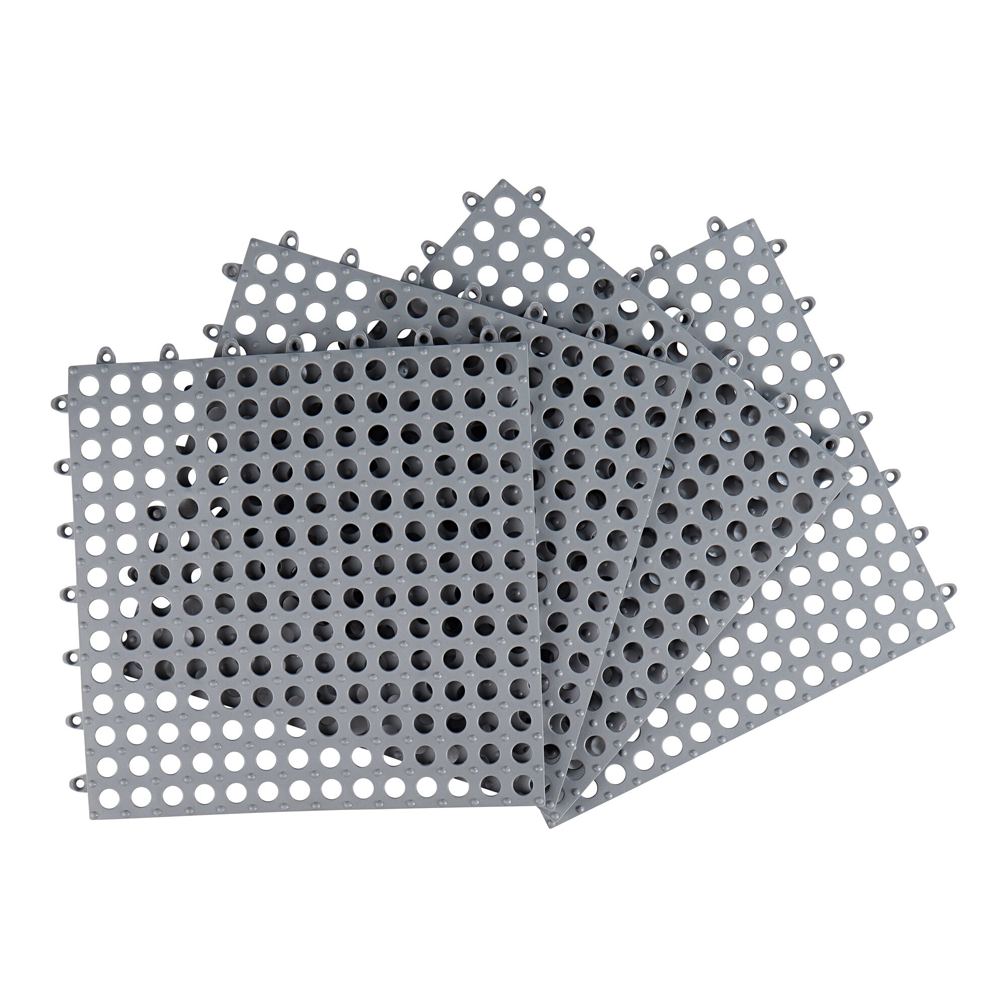 genialo®Anti-Rutsch-Matten, 4 Stück, grau