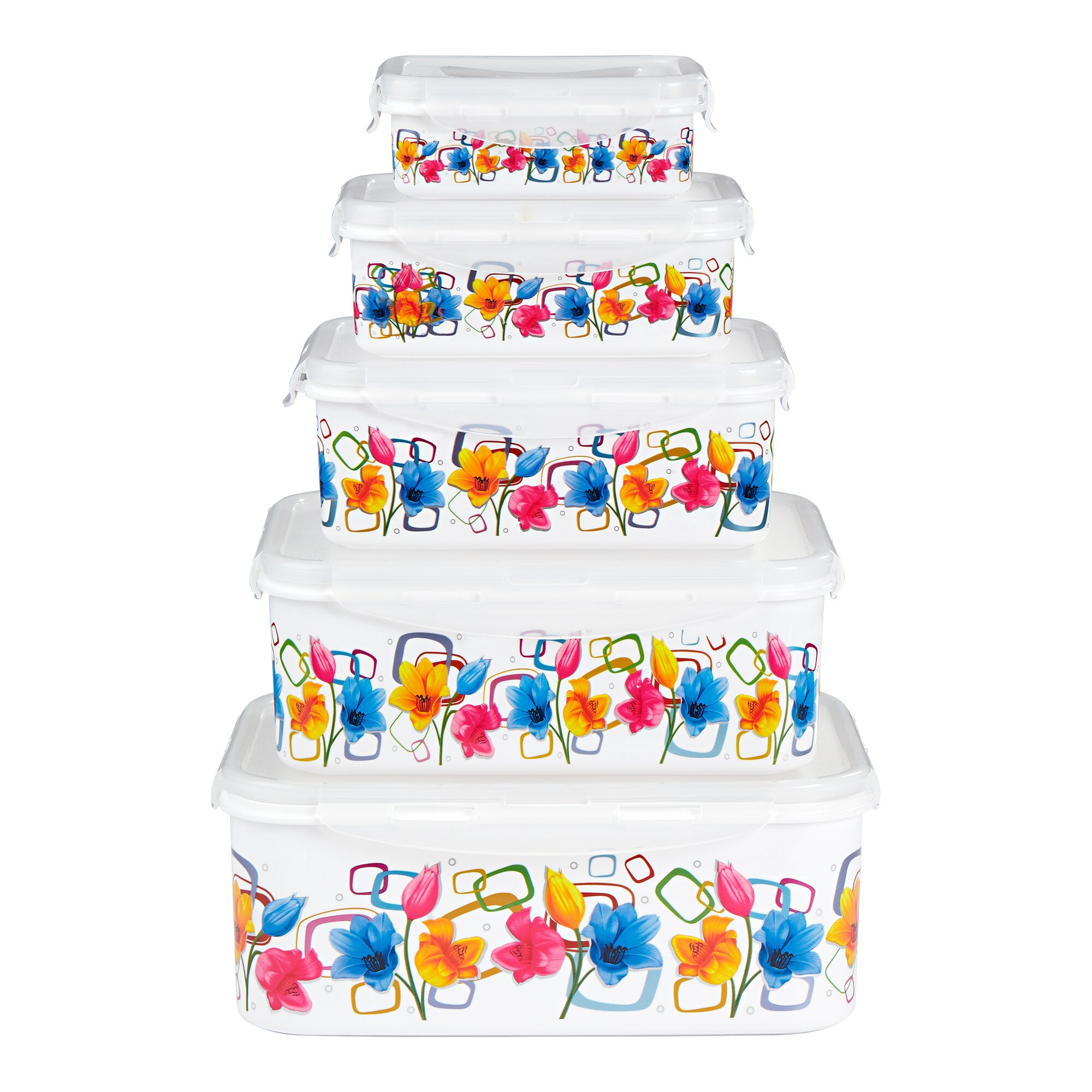 genialo® Dosen-Set Blumenmeer, 5 Stück