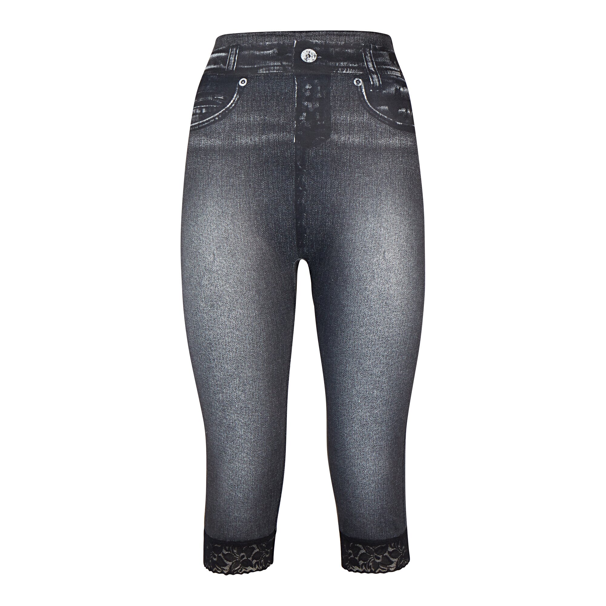 Capri-Leggings Spitze, Größe: S