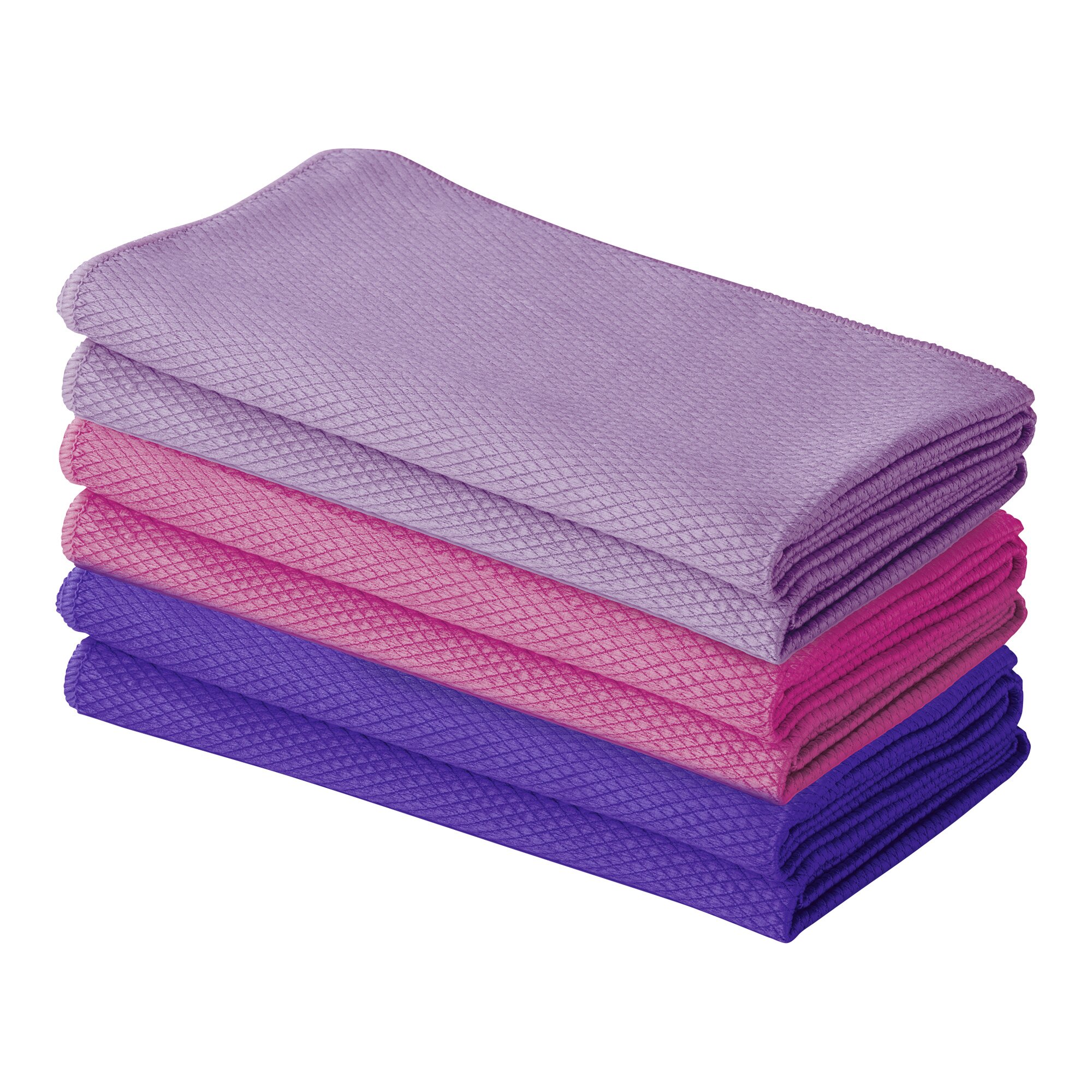 Mikrofaser-Politurtücher ECO, 6 Stück, rosa