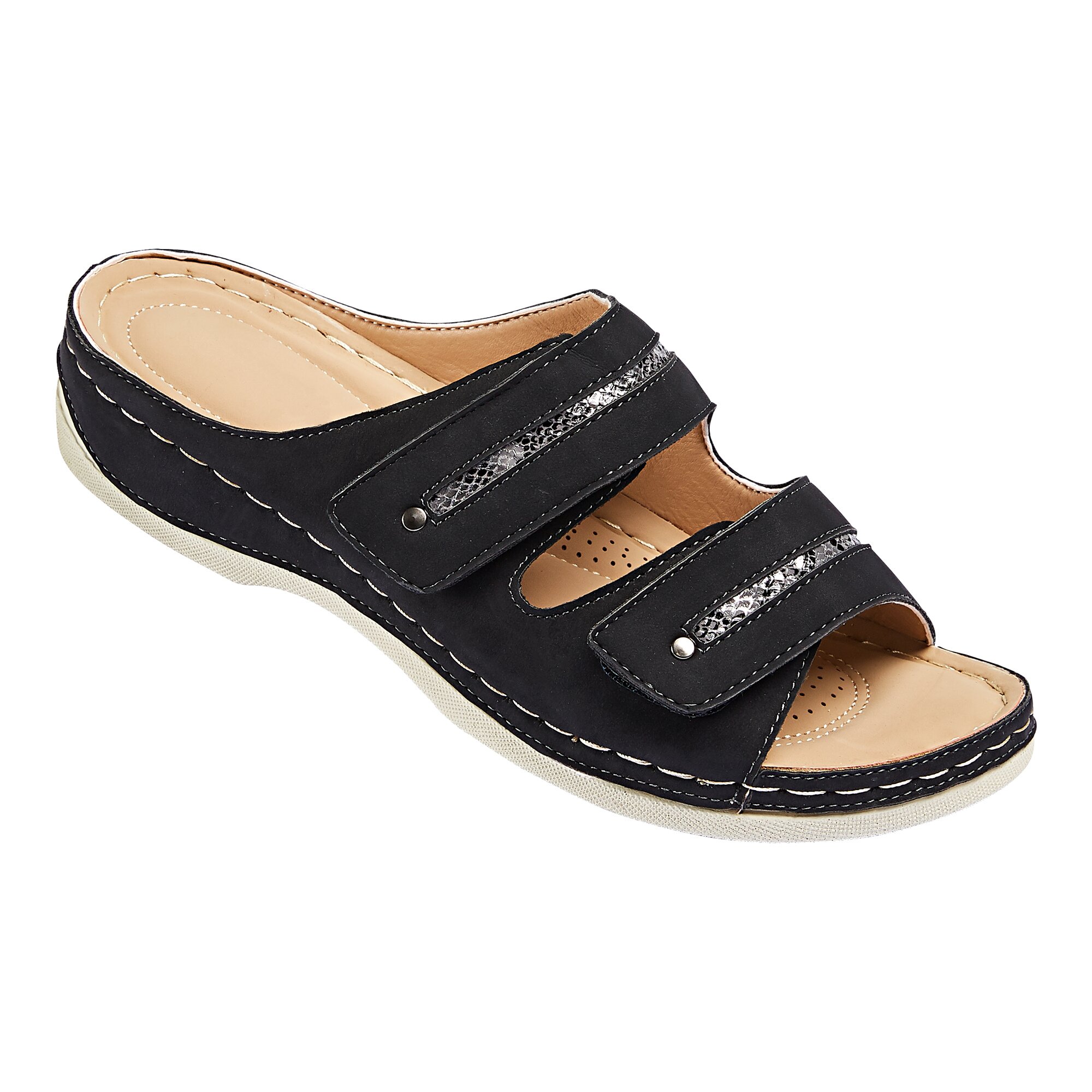 Komfort-Pantolette "Simone" 39 schwarz