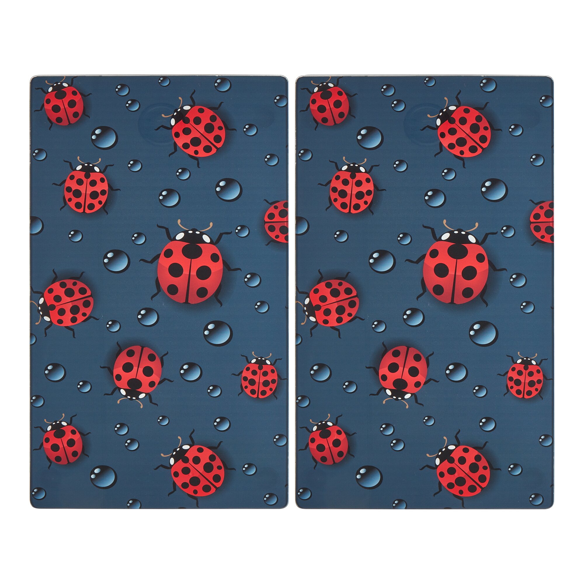 genialo® Herdabdeckplatten Marienkäfer, 2 Stück
