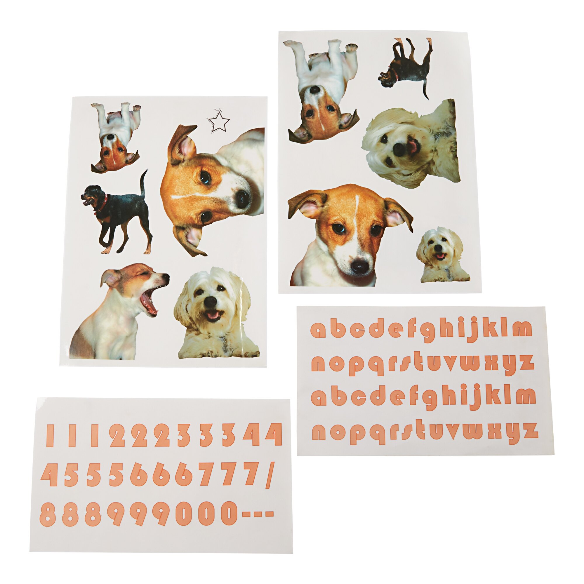 genialo® Mülltonnen-Aufkleber Hunde