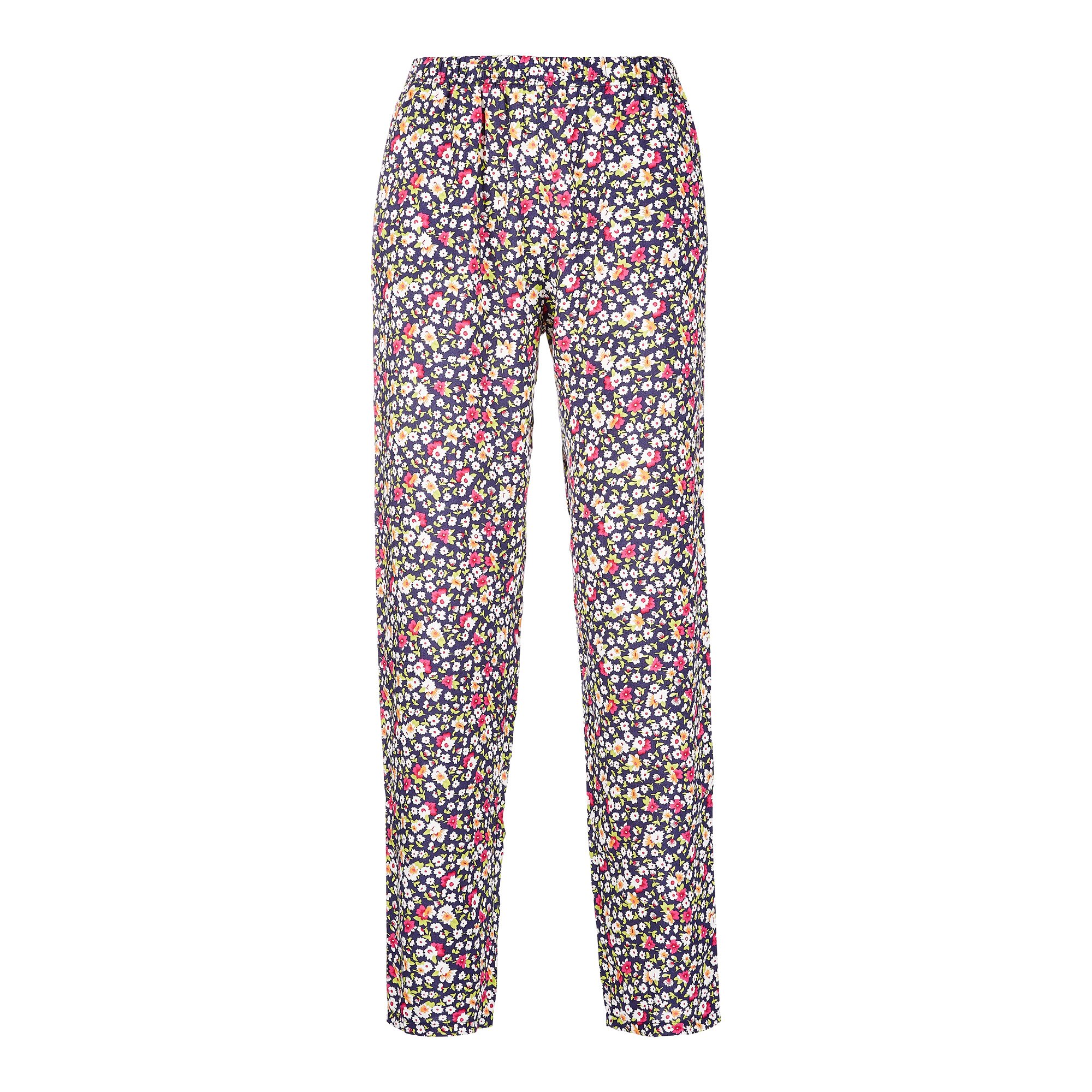 Pantalon fleuri, à poches
