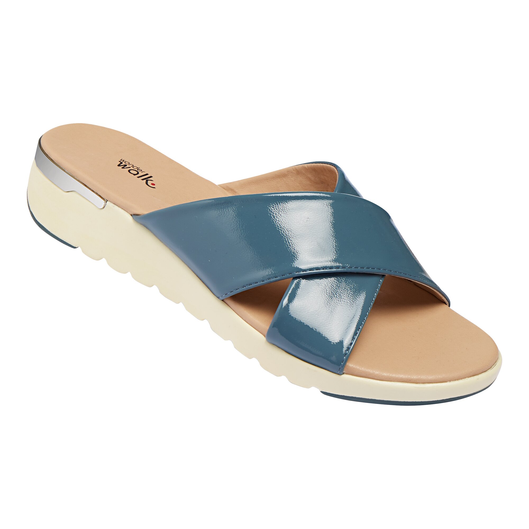 wonderWALK Designerpantolette Heidi, Größe: 36, blau