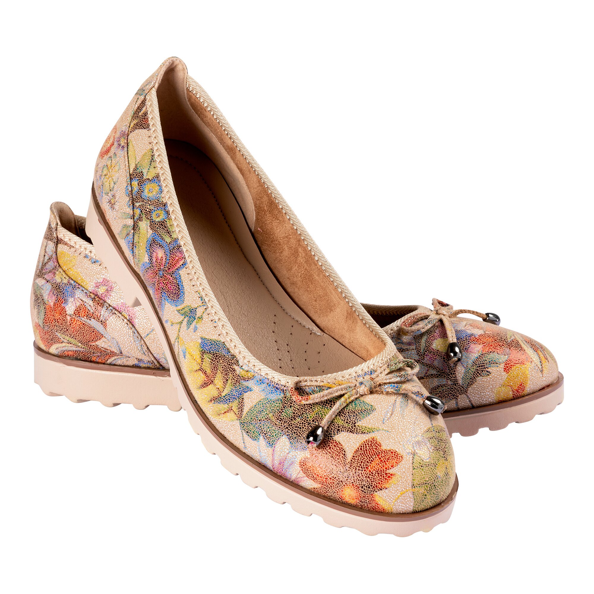 Ballerines confort Fleurs