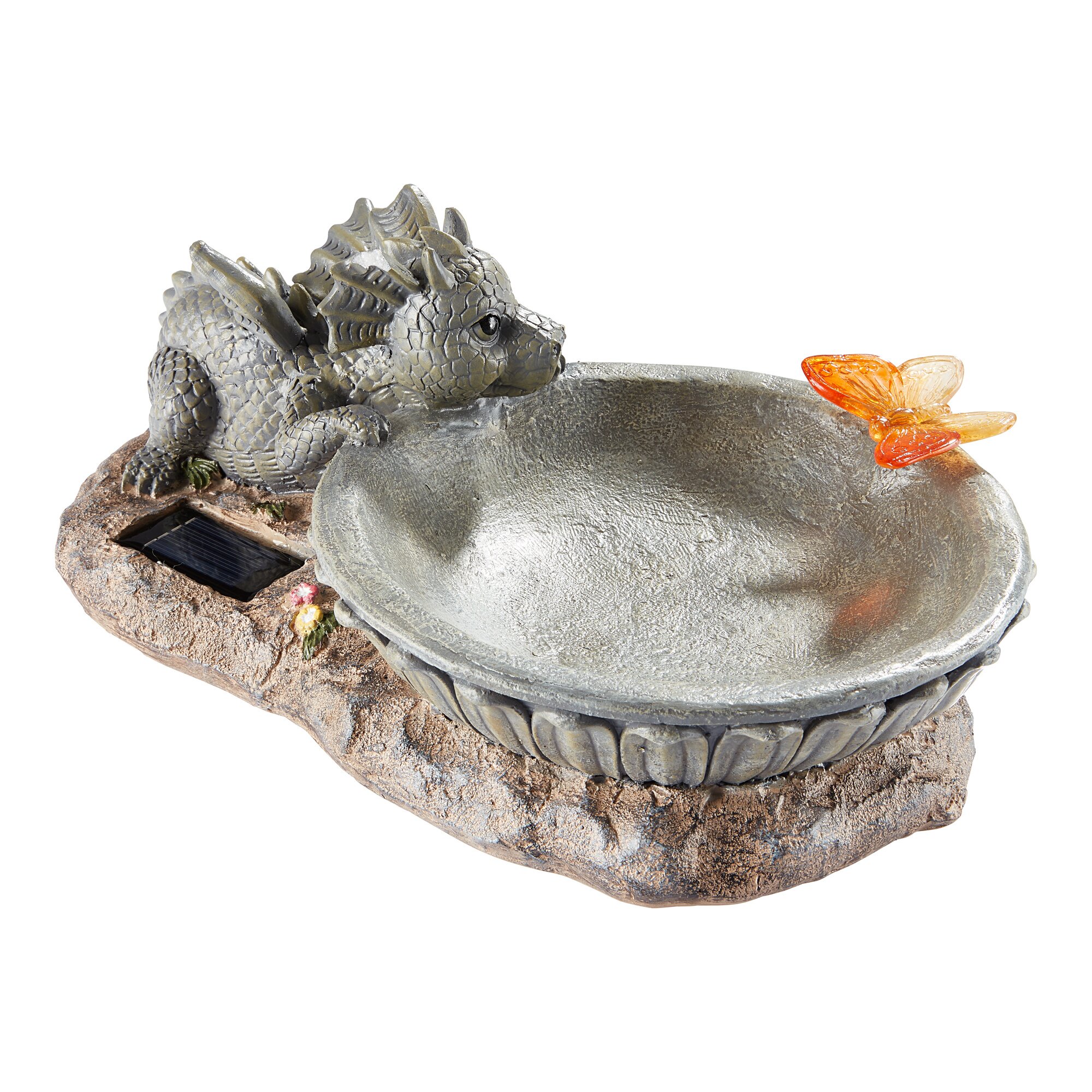 Solar-Vogelbad Drache Larna