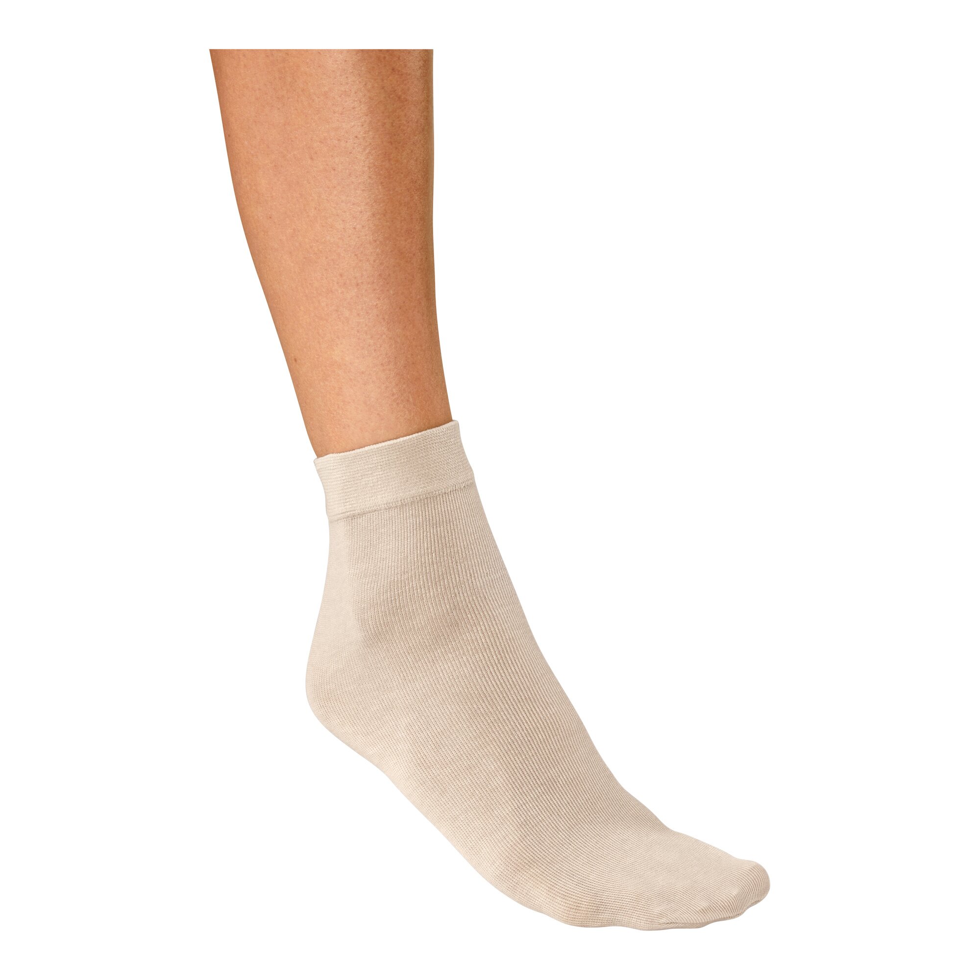 Söckchen, 3 Paar, beige