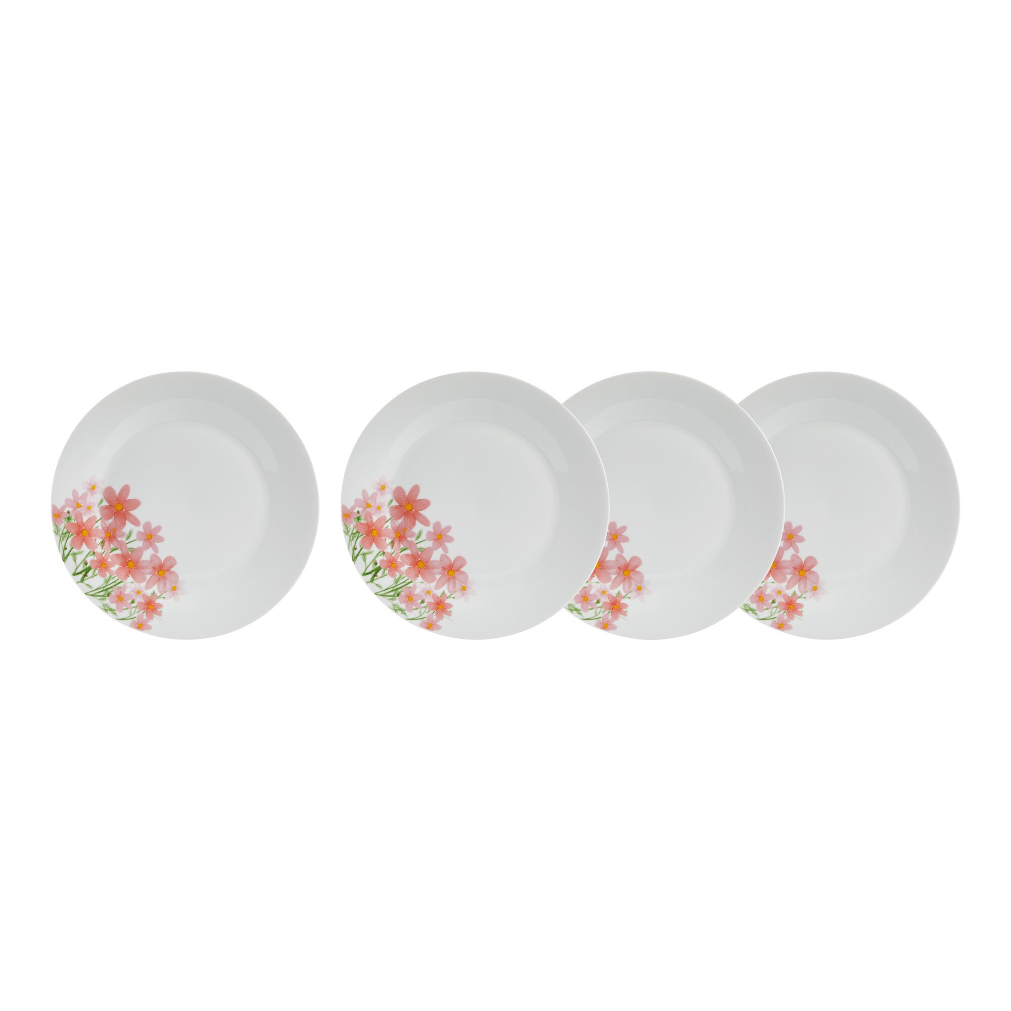 Speiseteller Sommerblumen, 4 Stück