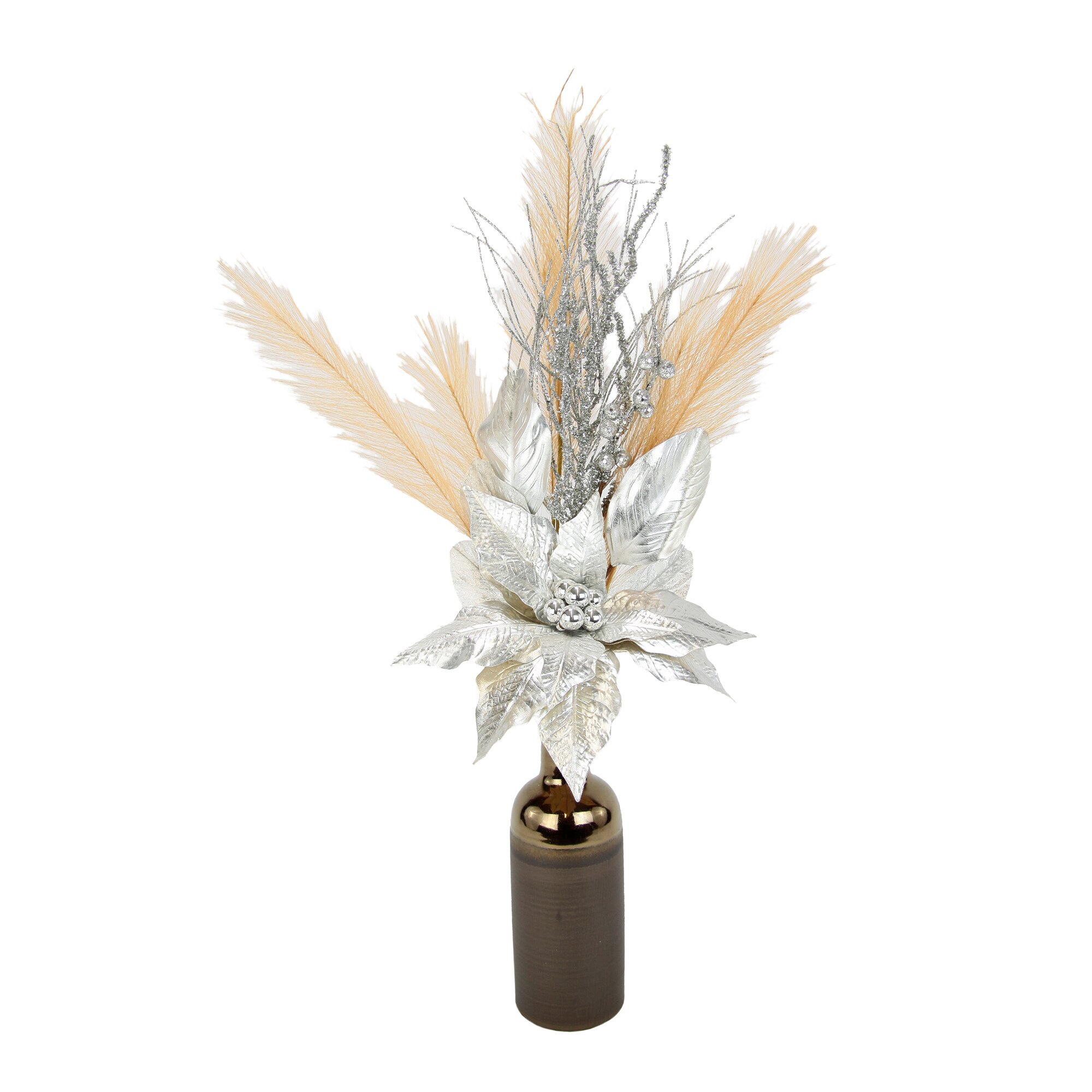 Deko Arrangement Poinsettia in Vase