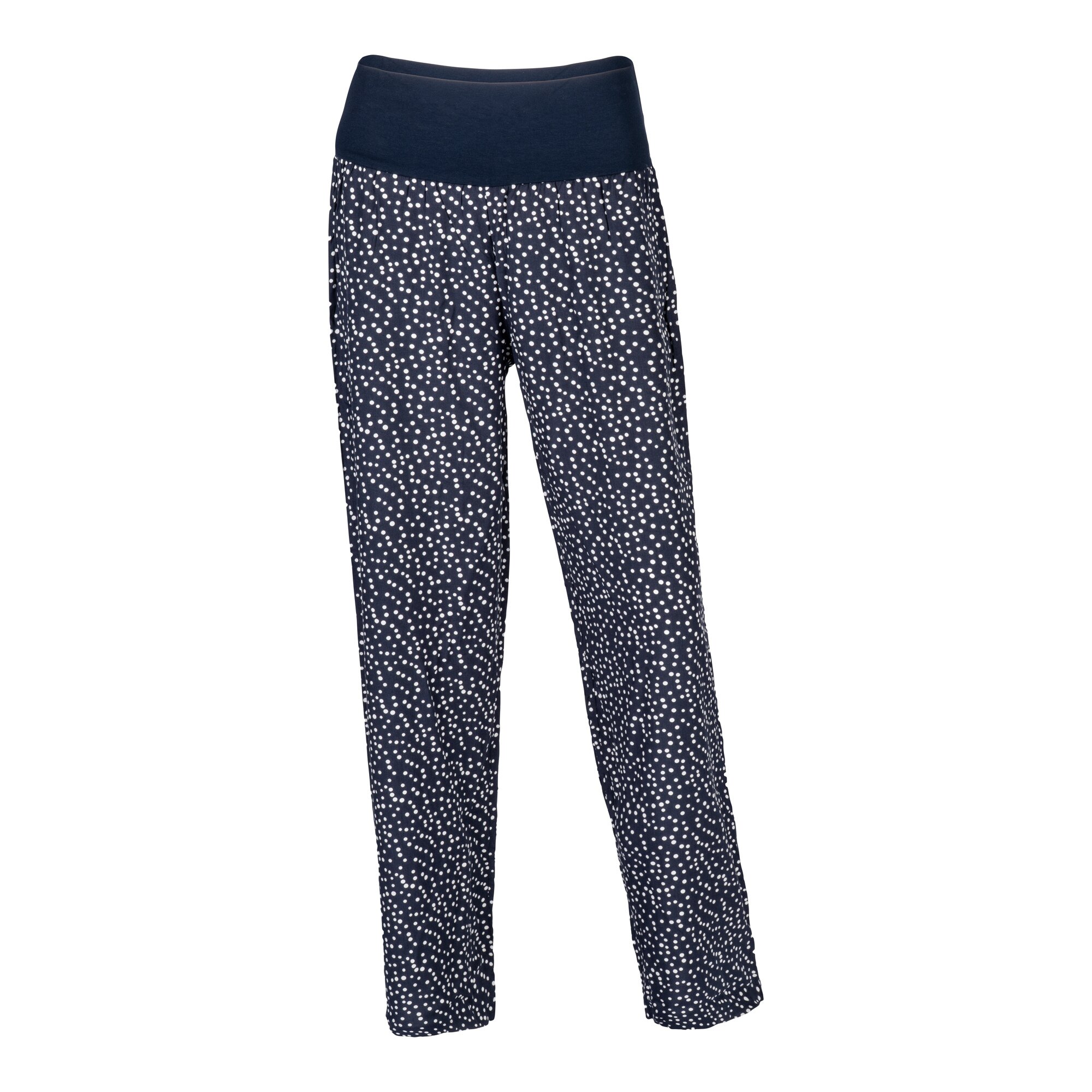 Freizeithose S weiss blau